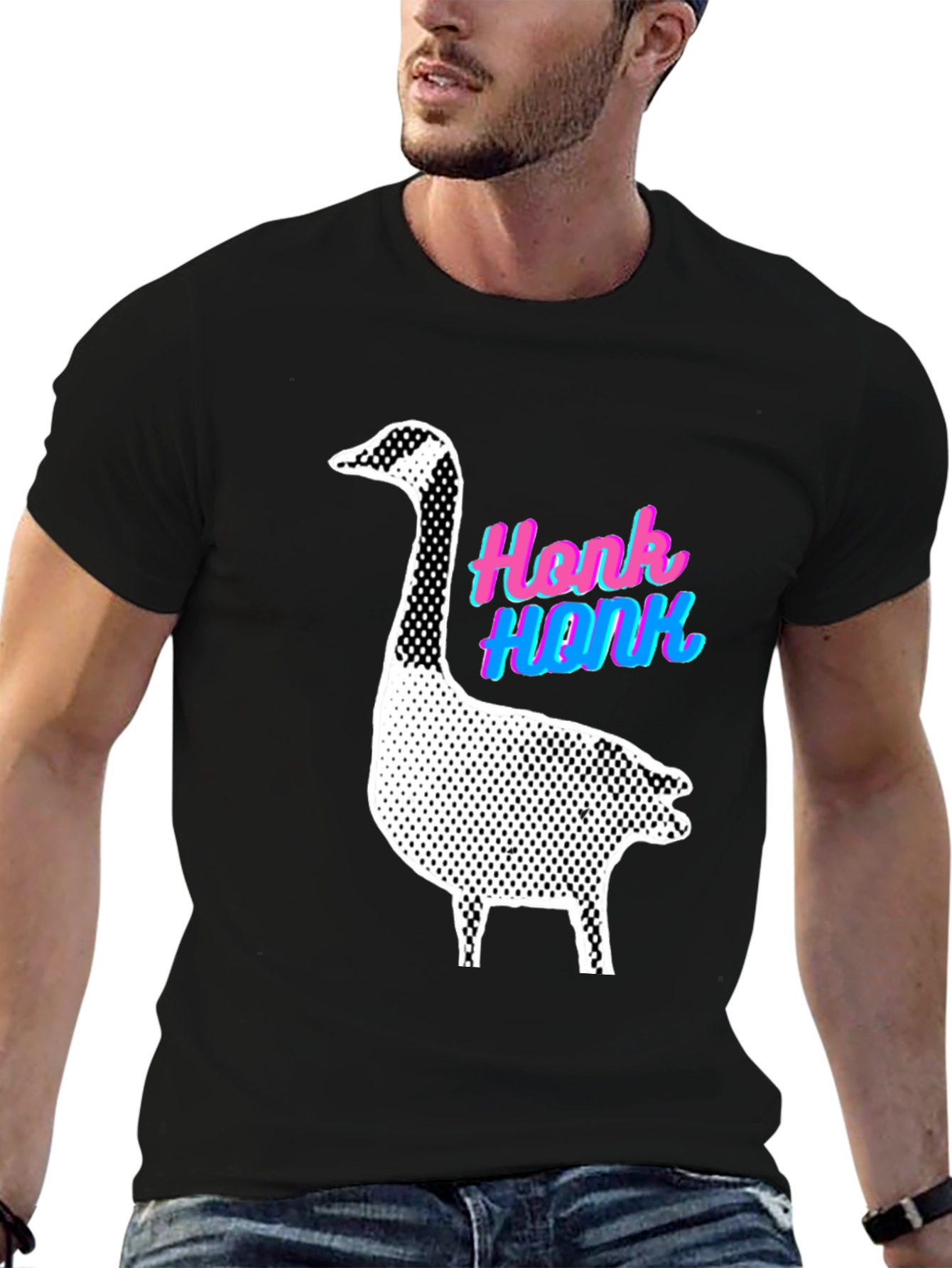 Honk Goose Graphic Tee - Quirky Animal Lover Shirt