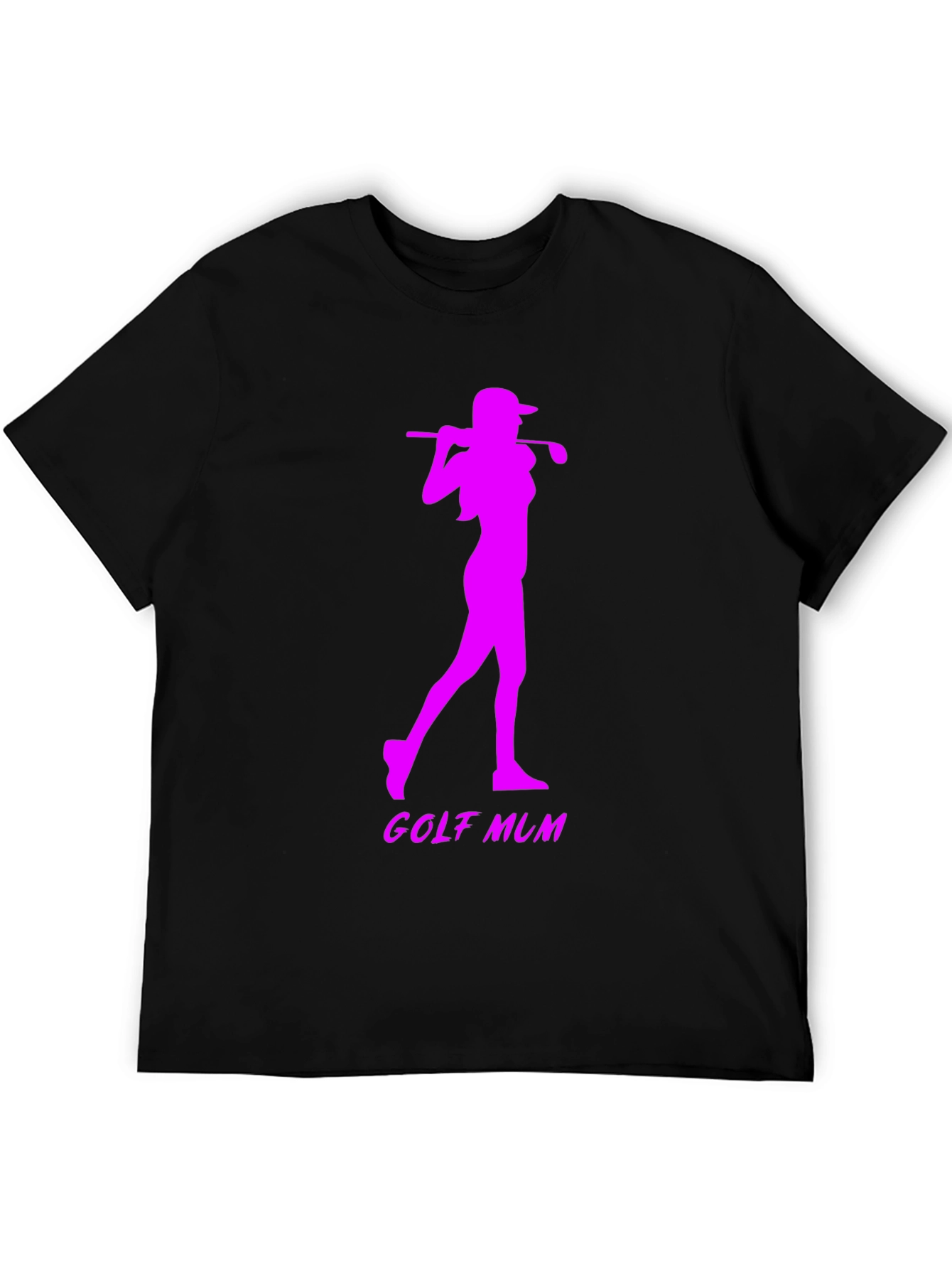 Golf Mum Black T-Shirt