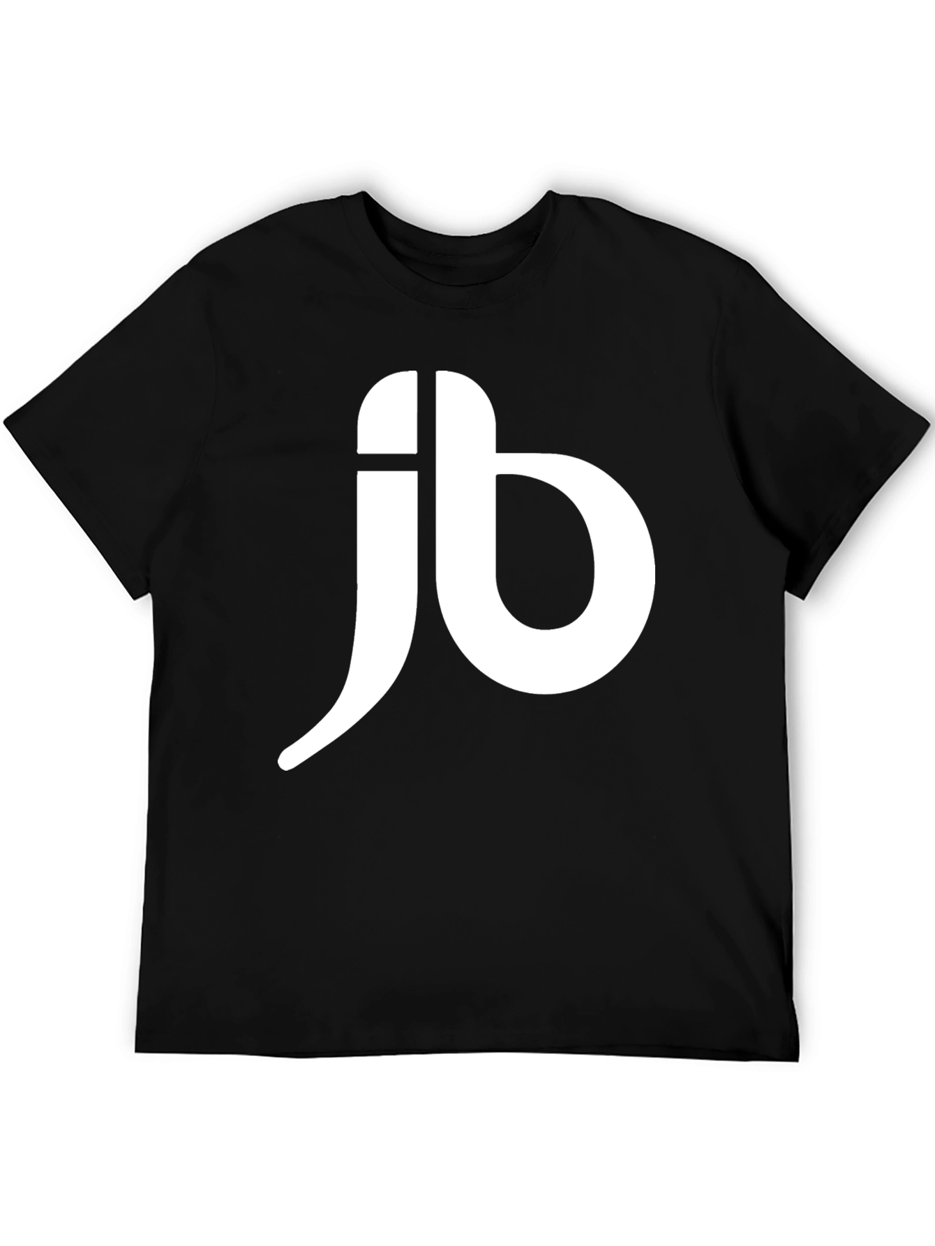 Mens Black T-Shirt with White JB Logo