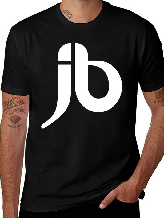 Mens Black T-Shirt with White JB Logo