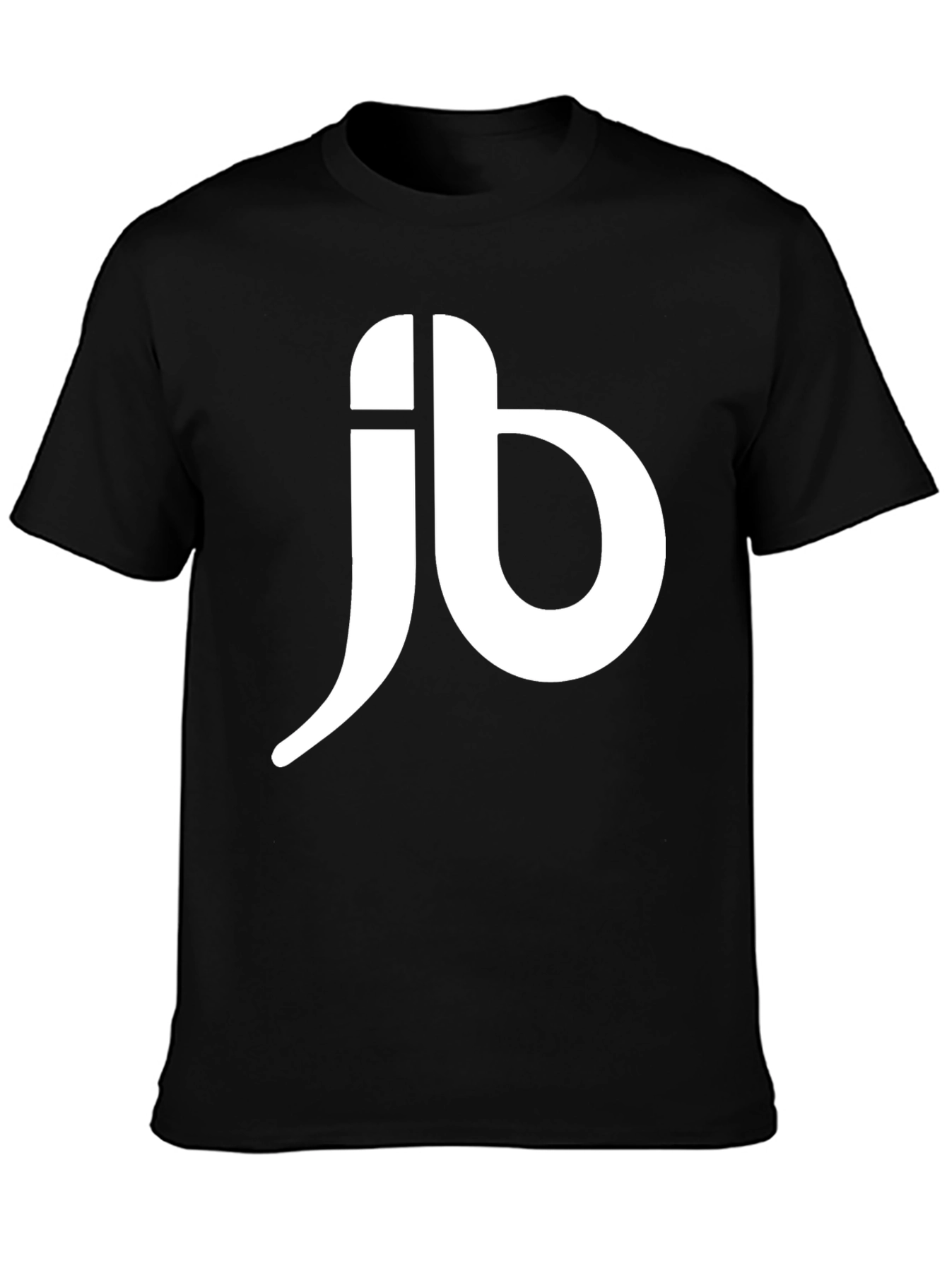 Mens Black T-Shirt with White JB Logo