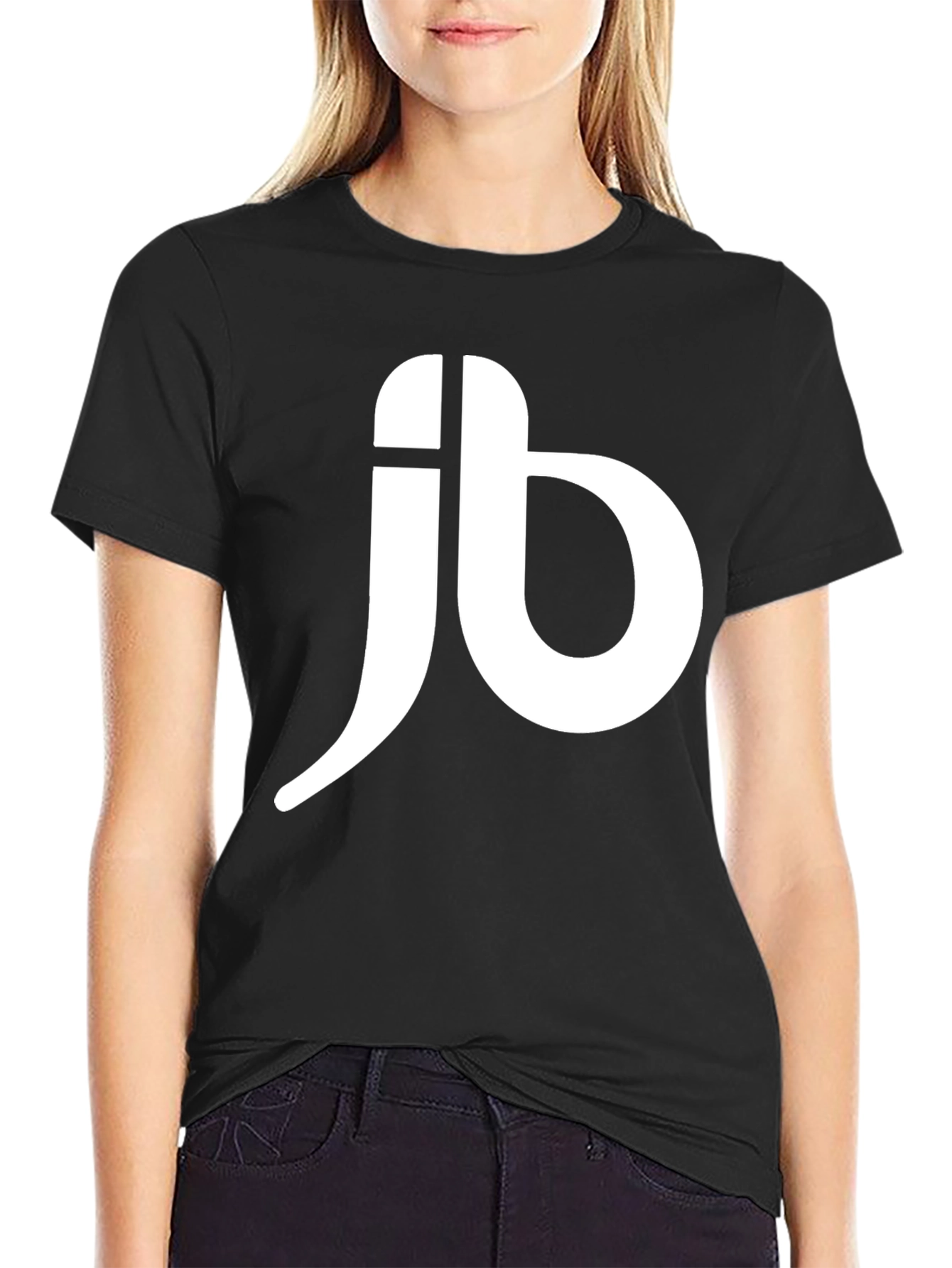 Mens Black T-Shirt with White JB Logo