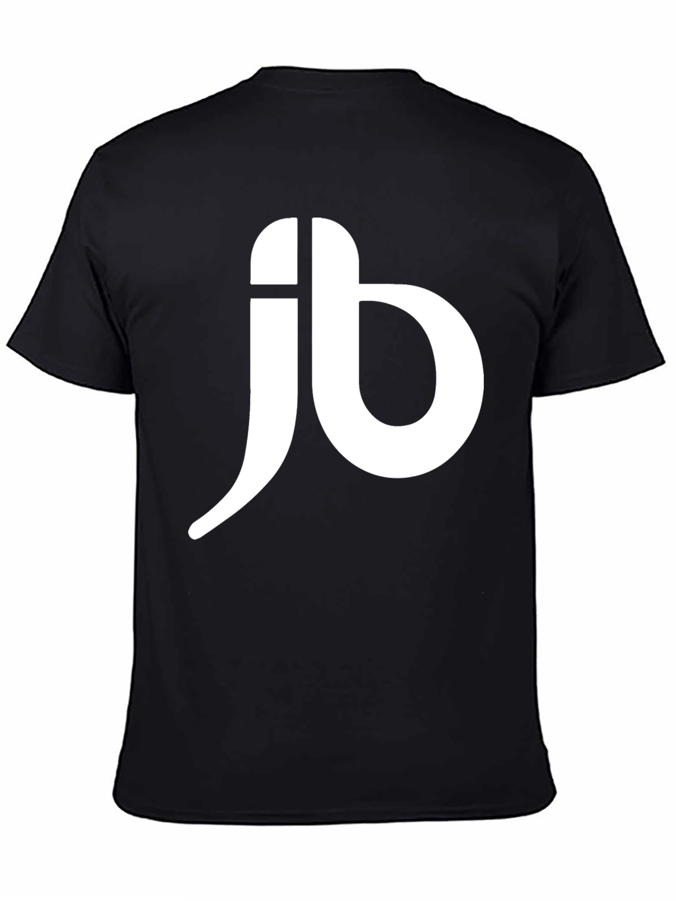 Mens Black T-Shirt with White JB Logo