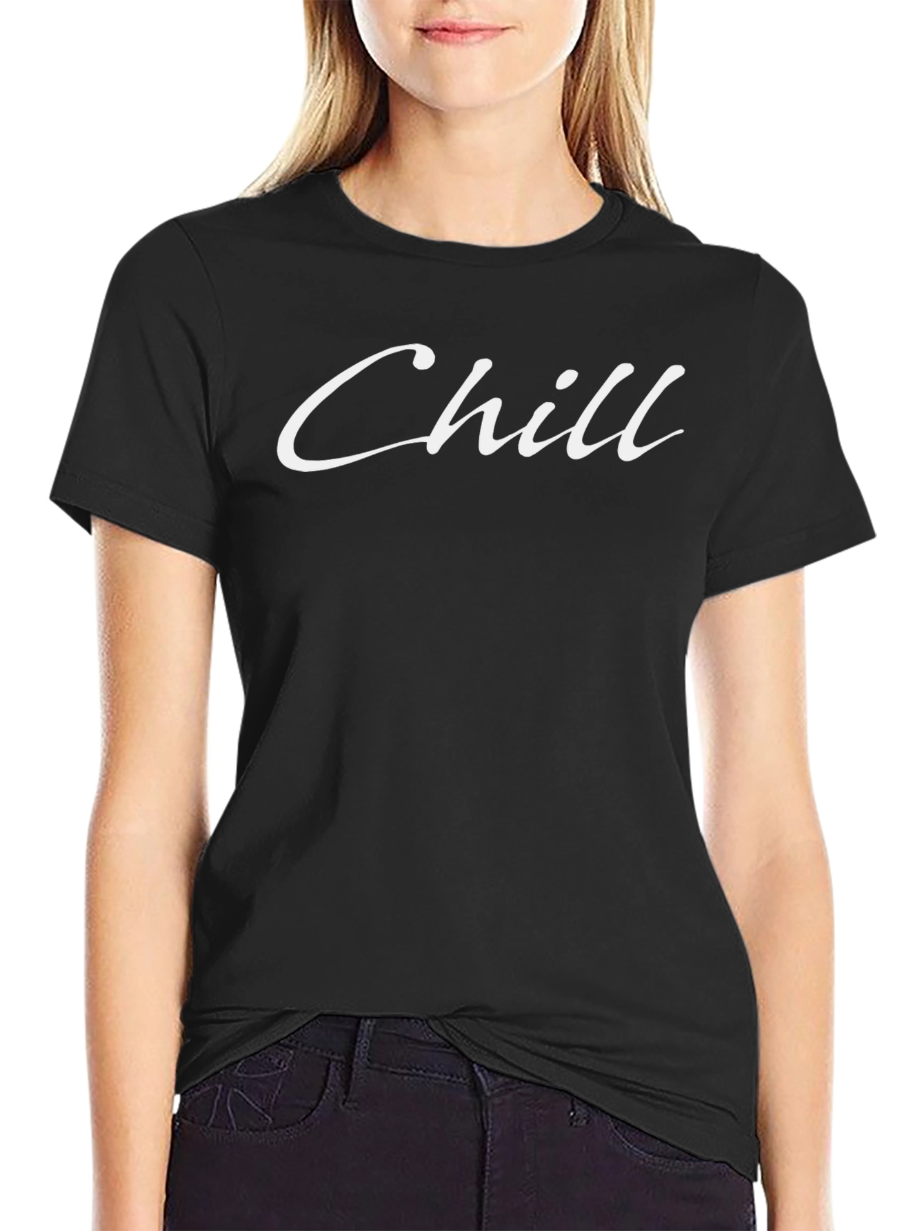 Chill Black T-Shirt - Casual Style Comfort Fit