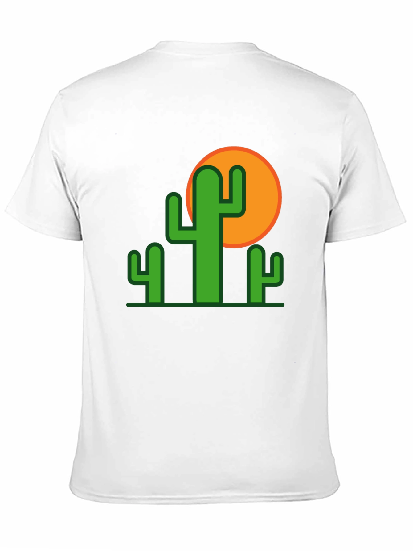 Cactus Graphic Tee - Black Cotton T-Shirt