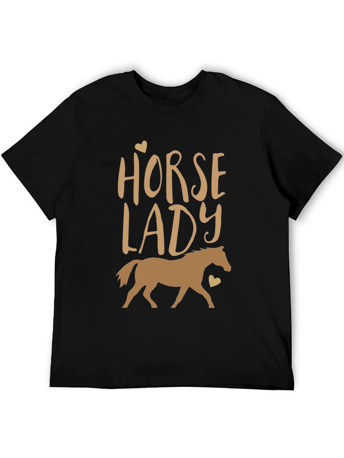 Horse Lady Graphic Tee - Equestrian Style Shirt