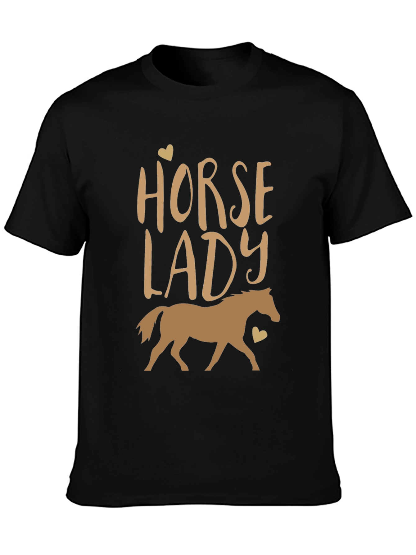 Horse Lady Graphic Tee - Equestrian Style Shirt