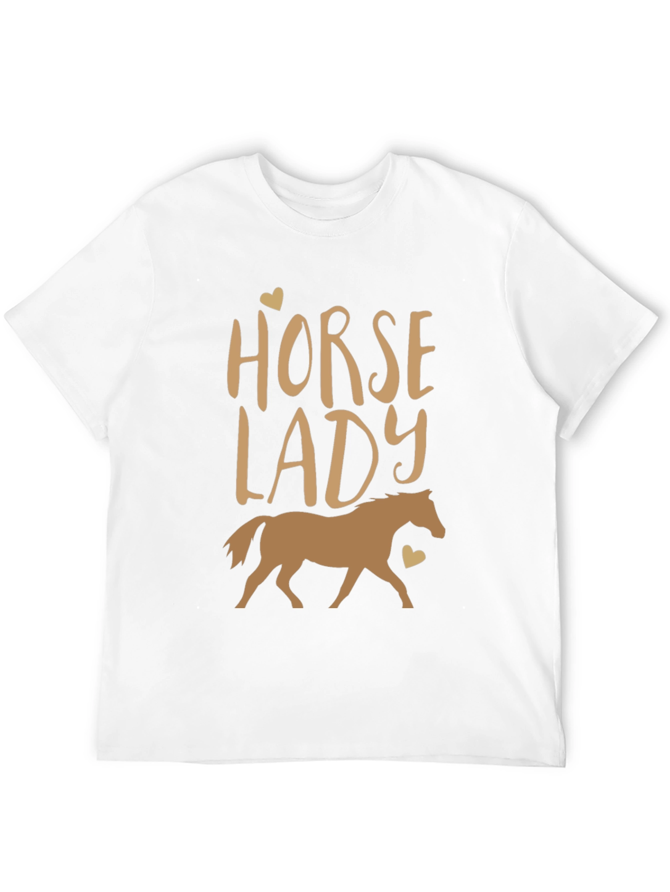 Horse Lady Graphic Tee - Equestrian Style Shirt