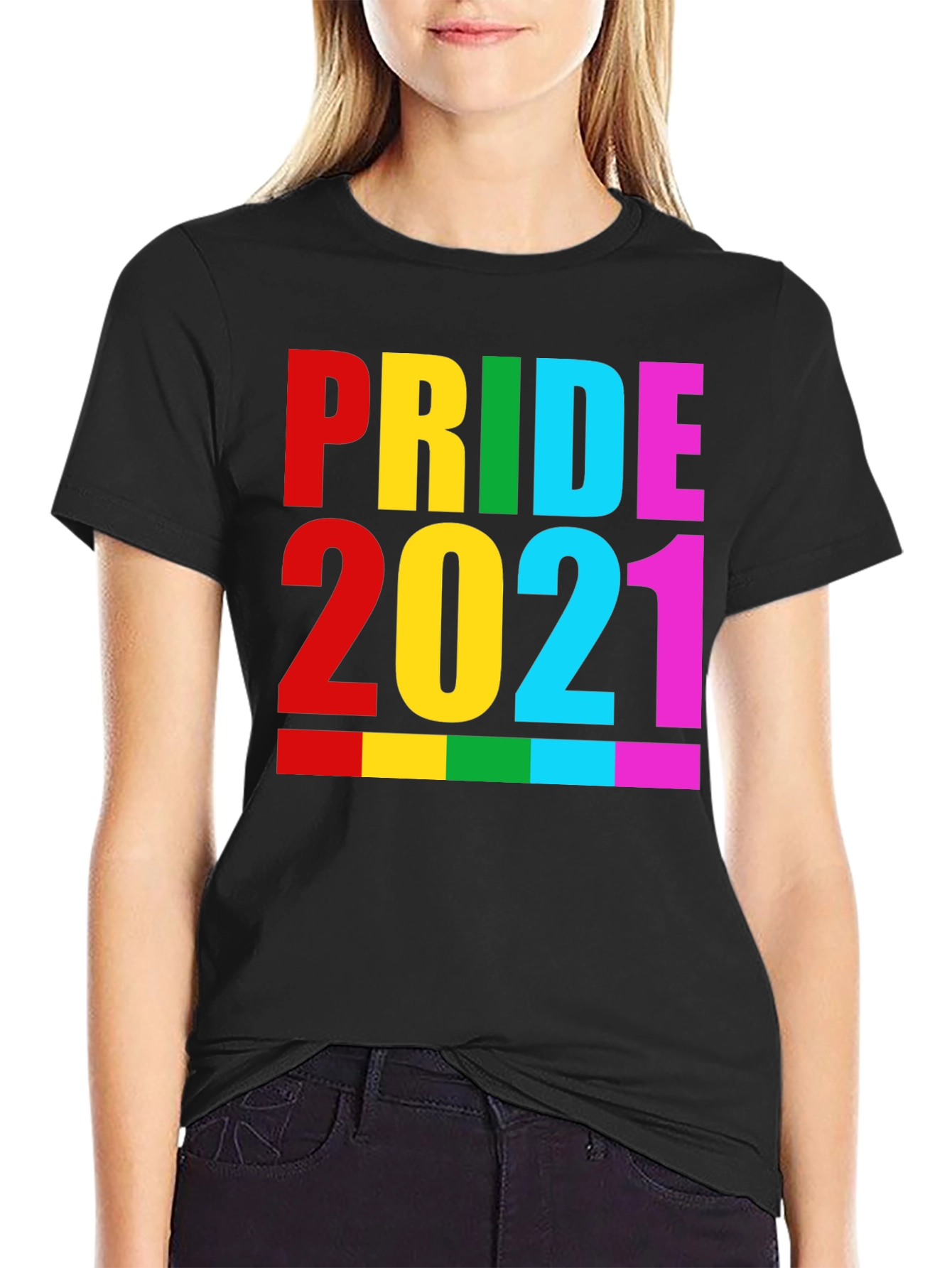 Pride 2021 Black Graphic T-Shirt