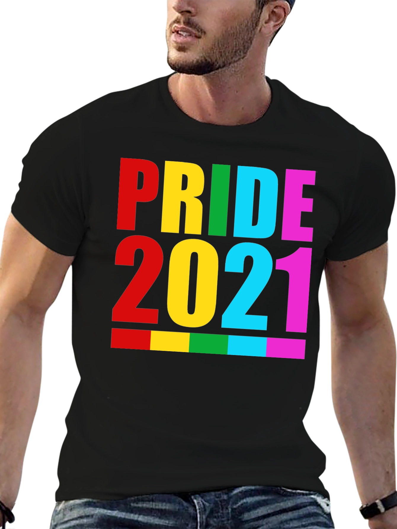 Pride 2021 Black Graphic T-Shirt