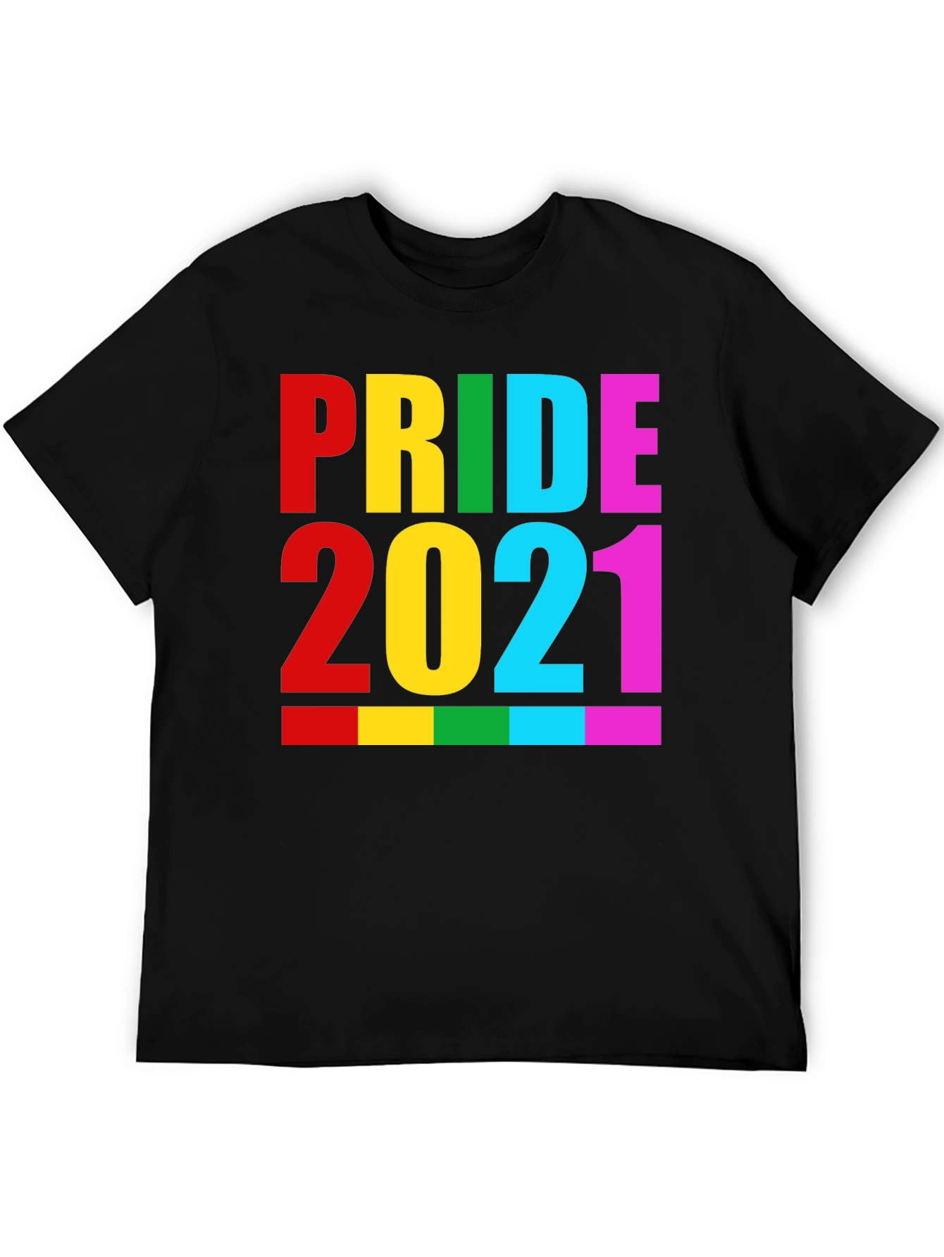 Pride 2021 Black Graphic T-Shirt