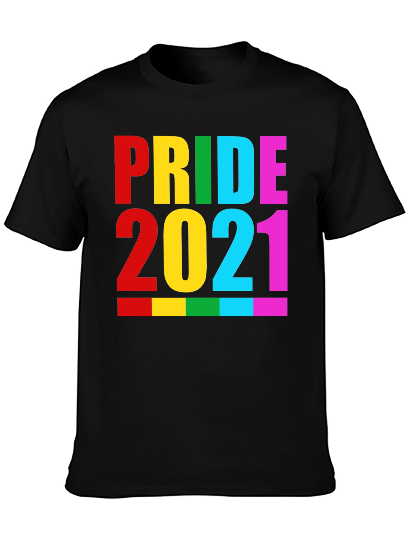 Pride 2021 Black Graphic T-Shirt