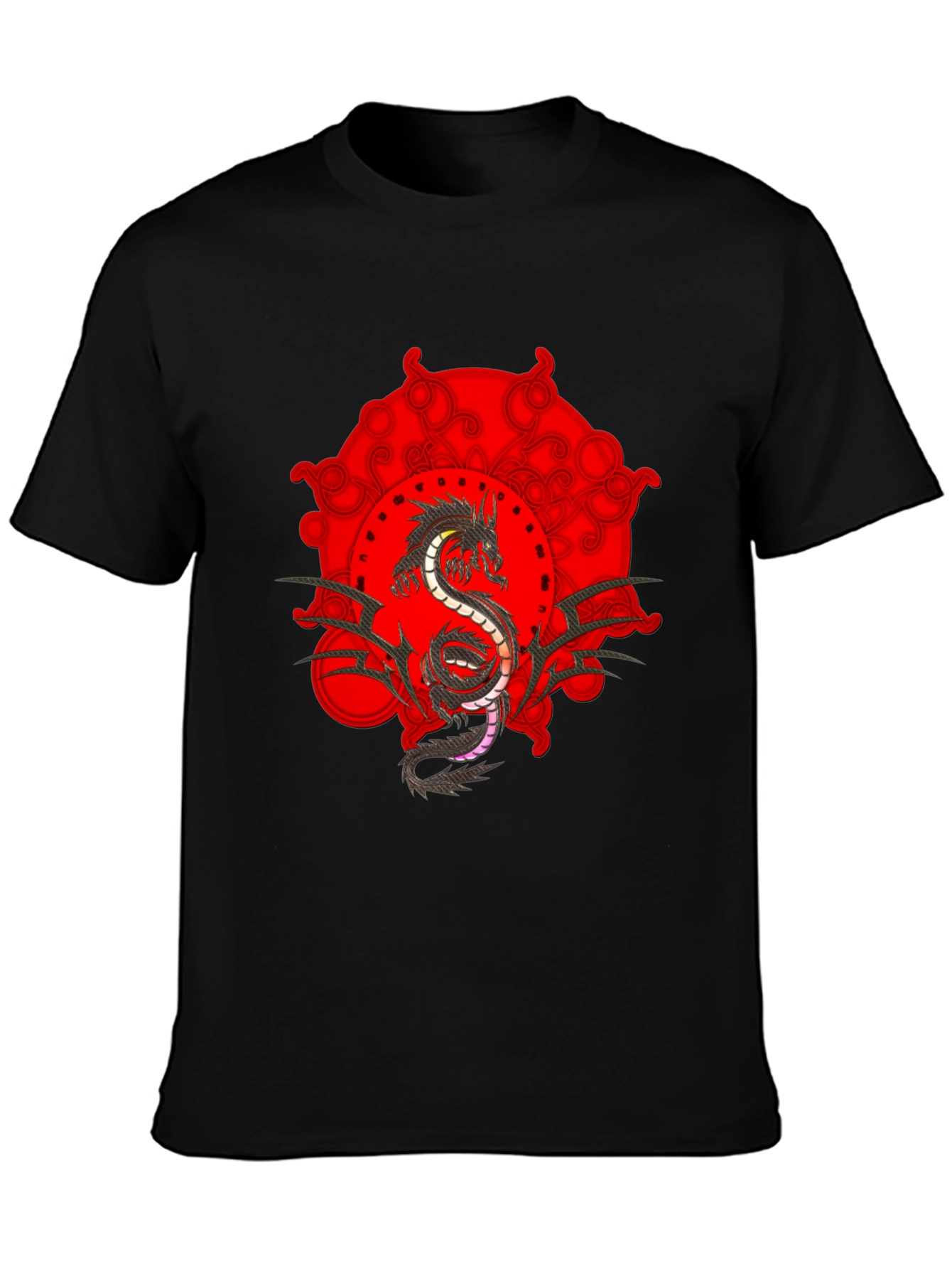 Black Dragon Graphic Tee - Edgy Style