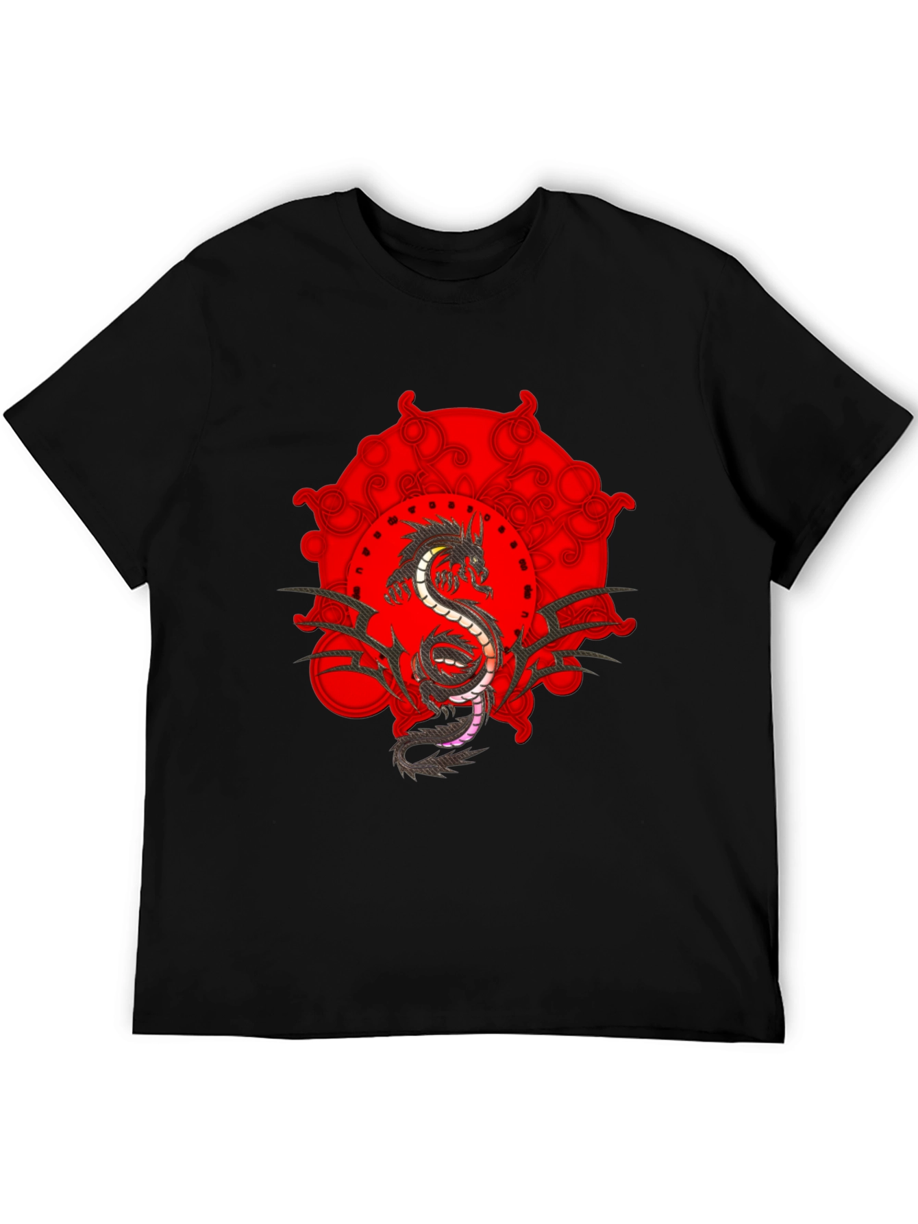 Black Dragon Graphic Tee - Edgy Style