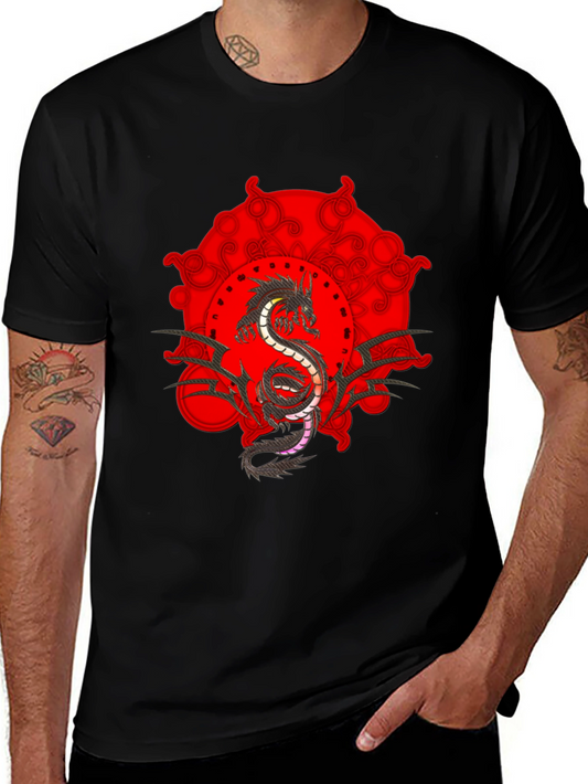 Black Dragon Graphic Tee - Edgy Style