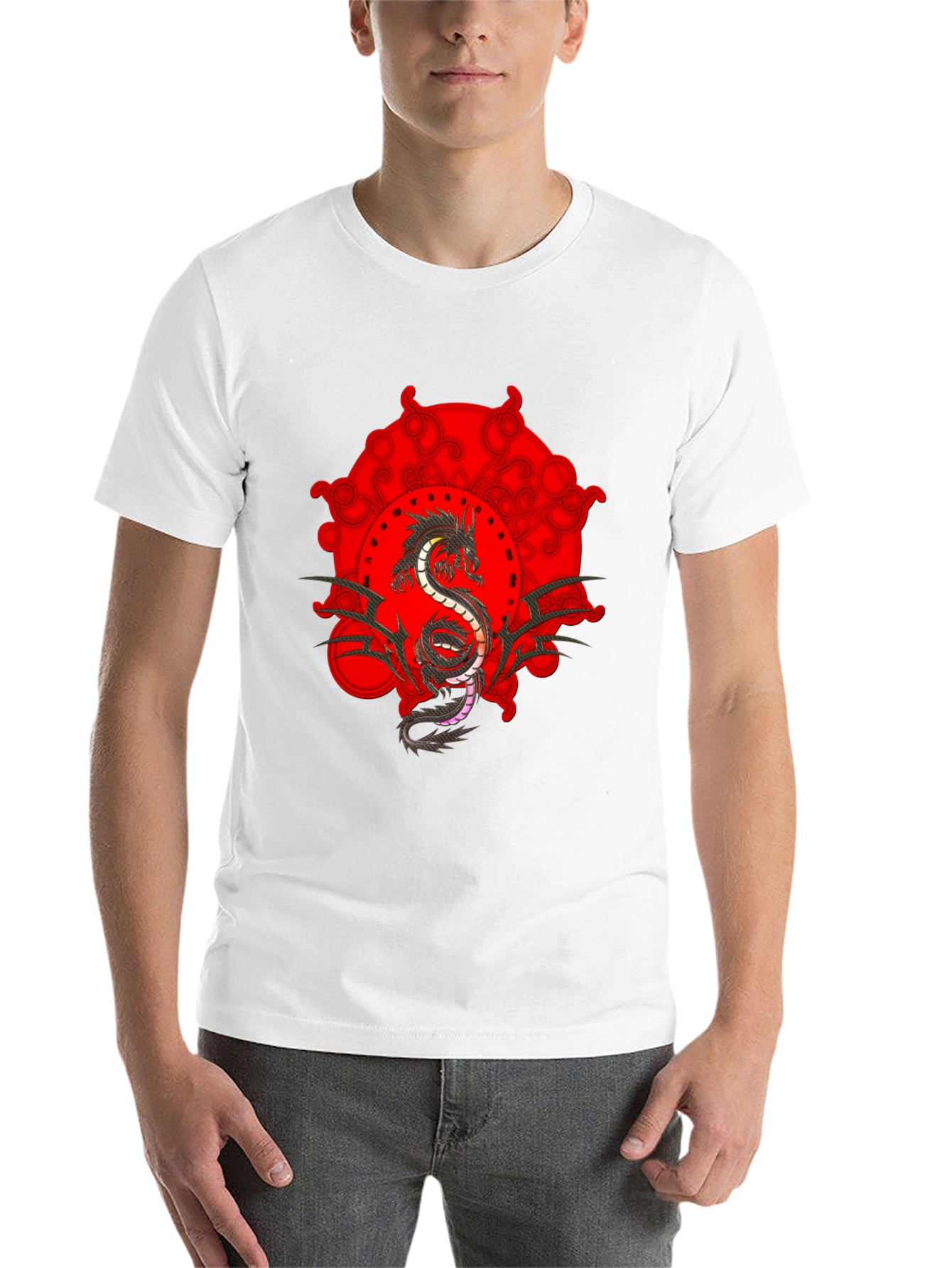 Black Dragon Graphic Tee - Edgy Style