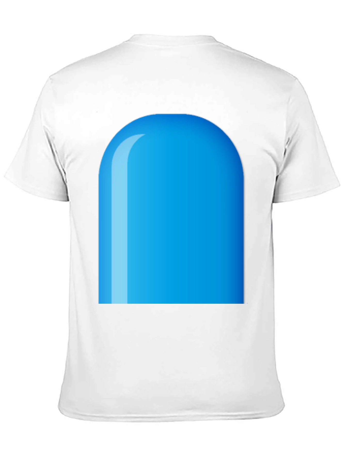 Blue Rounded Rectangle Graphic Tee