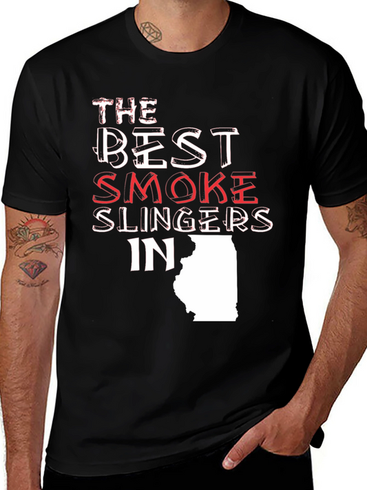 Best Smoke Slingers in Illinois Graphic T-Shirt
