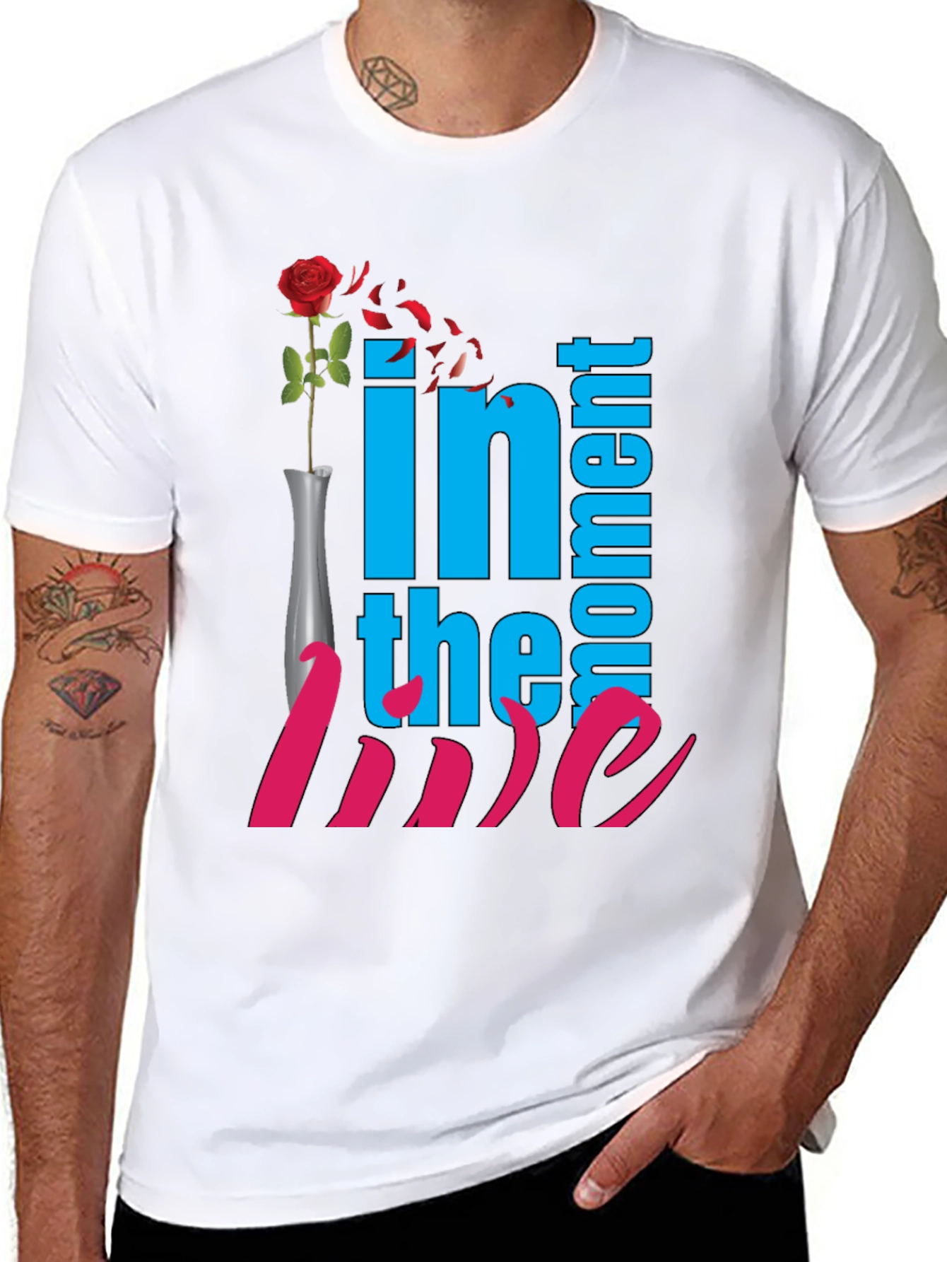 In The Moment of Love Black T-Shirt