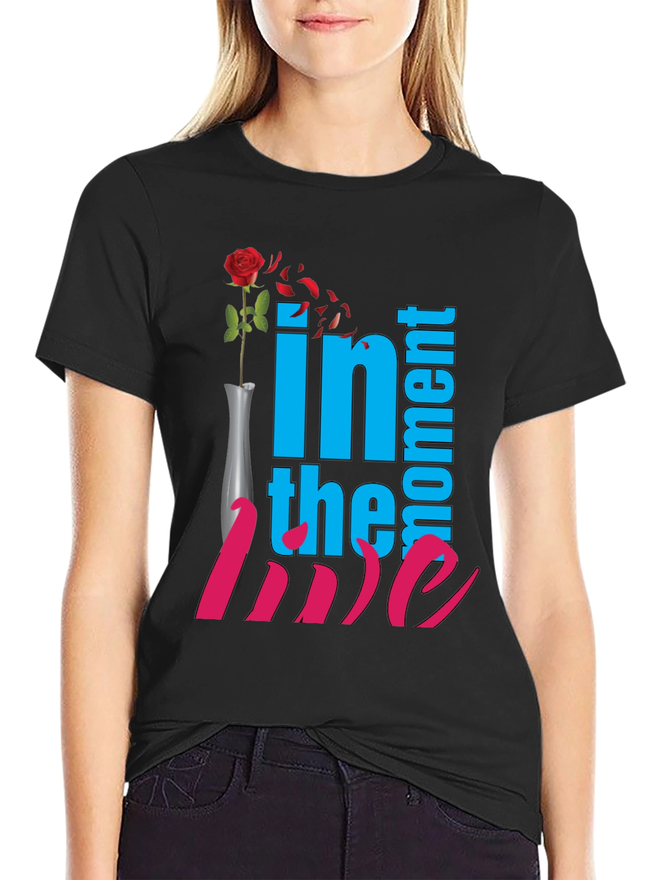 In The Moment of Love Black T-Shirt