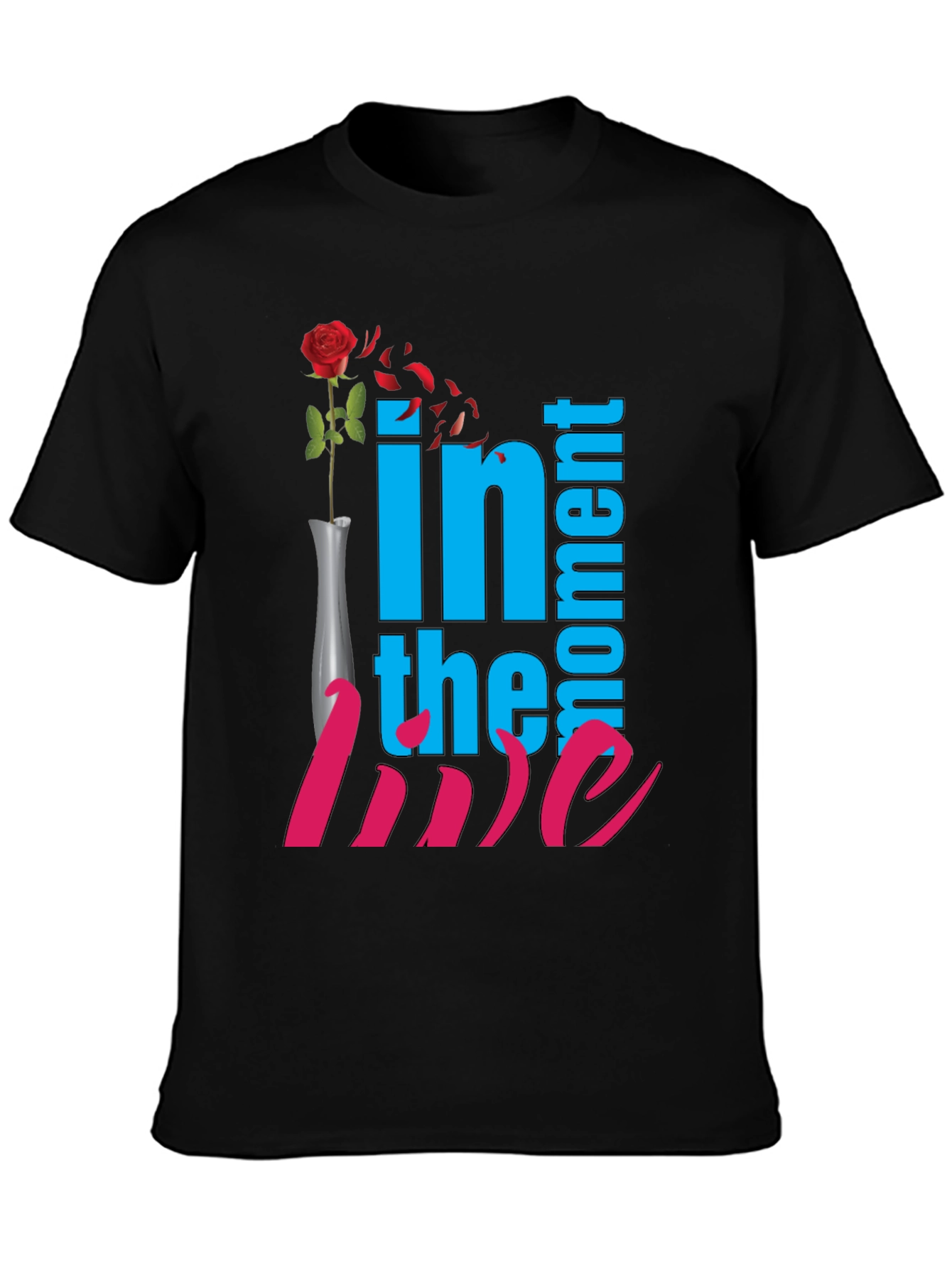 In The Moment of Love Black T-Shirt
