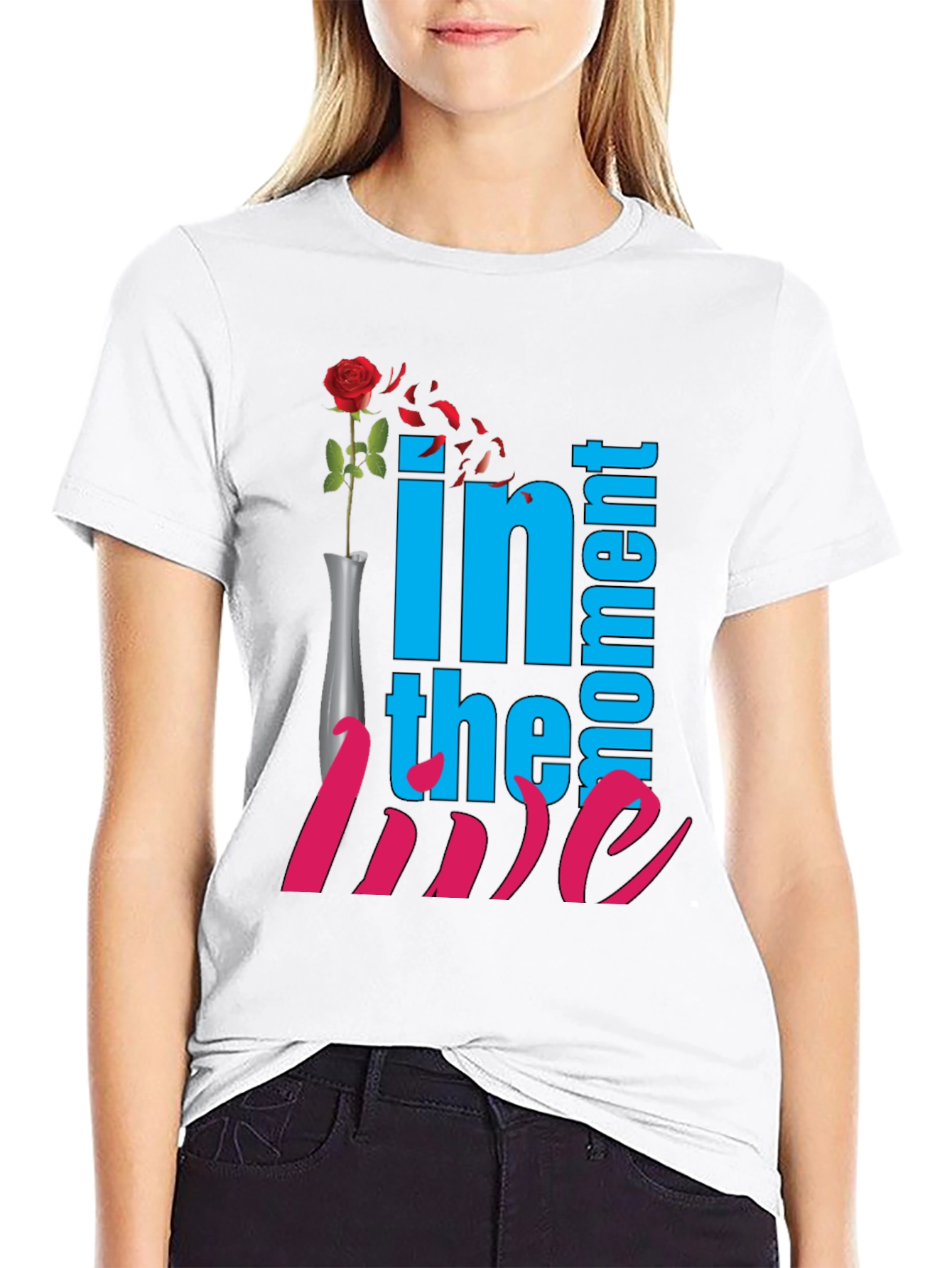 In The Moment of Love Black T-Shirt
