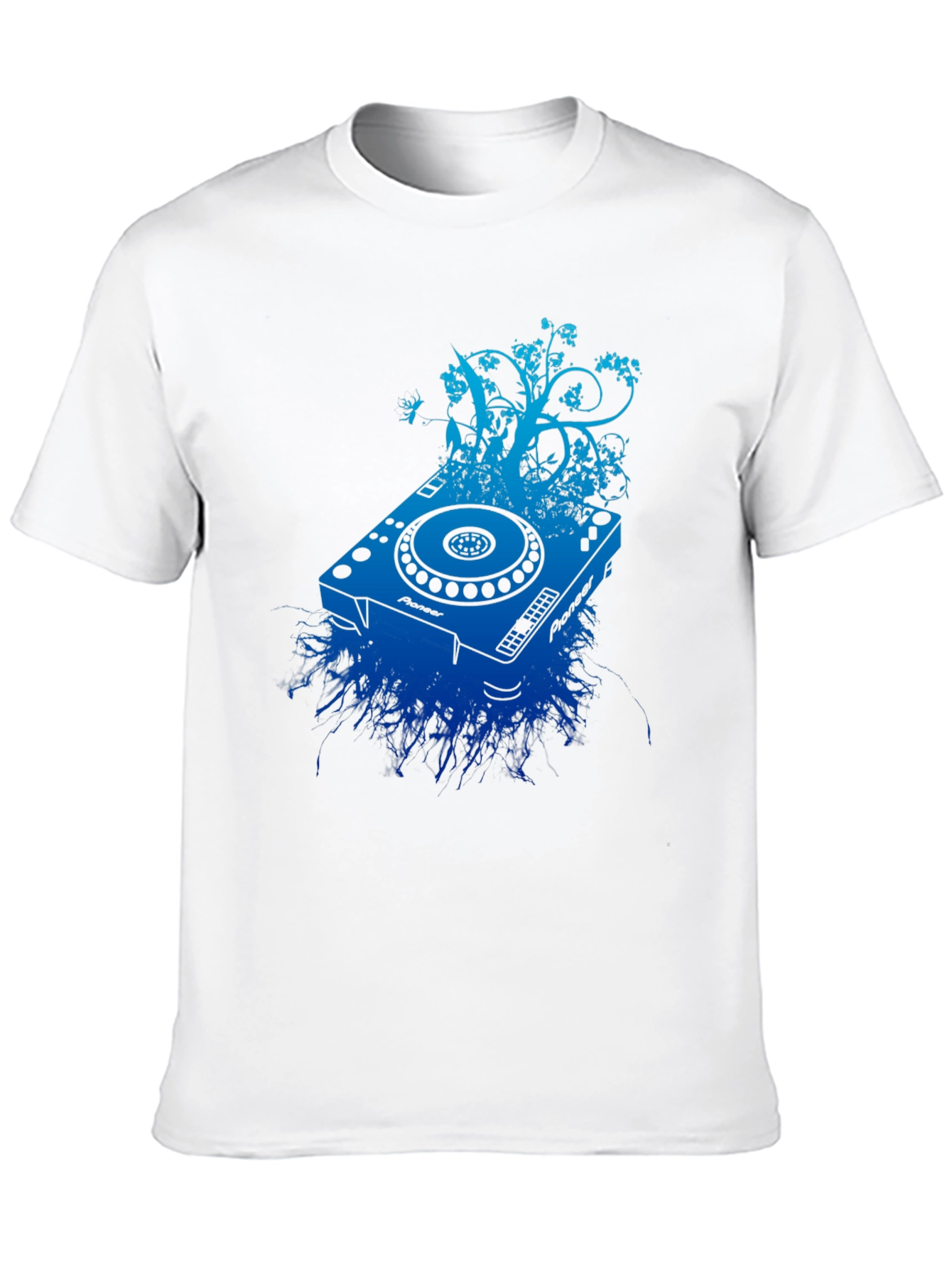 DJ Turntable Graphic Tee - Black