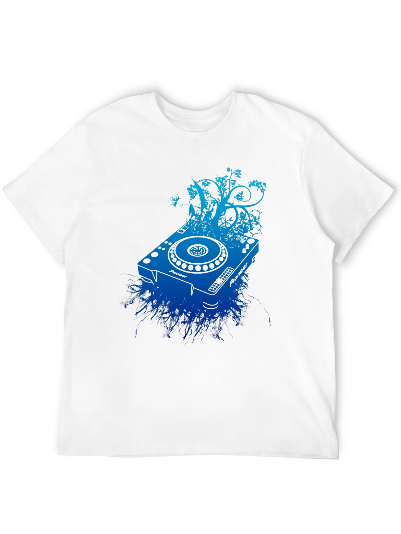 DJ Turntable Graphic Tee - Black