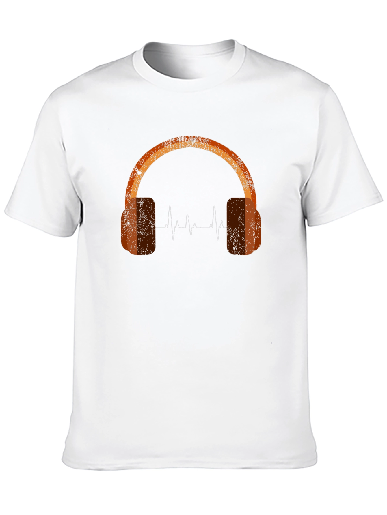 Retro Headphones Graphic Tee - Music Lover Style