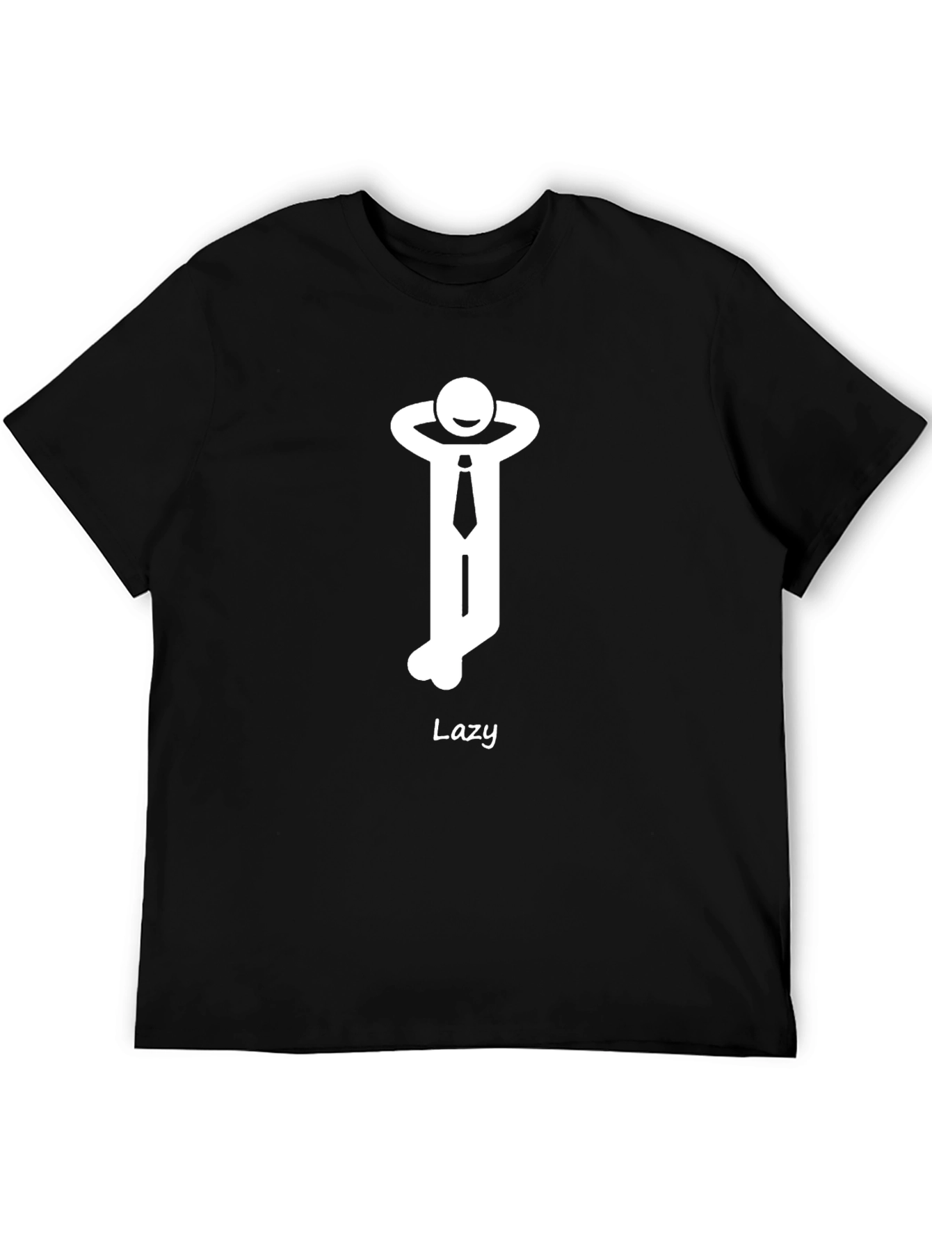 Lazy Mode On Black T-Shirt