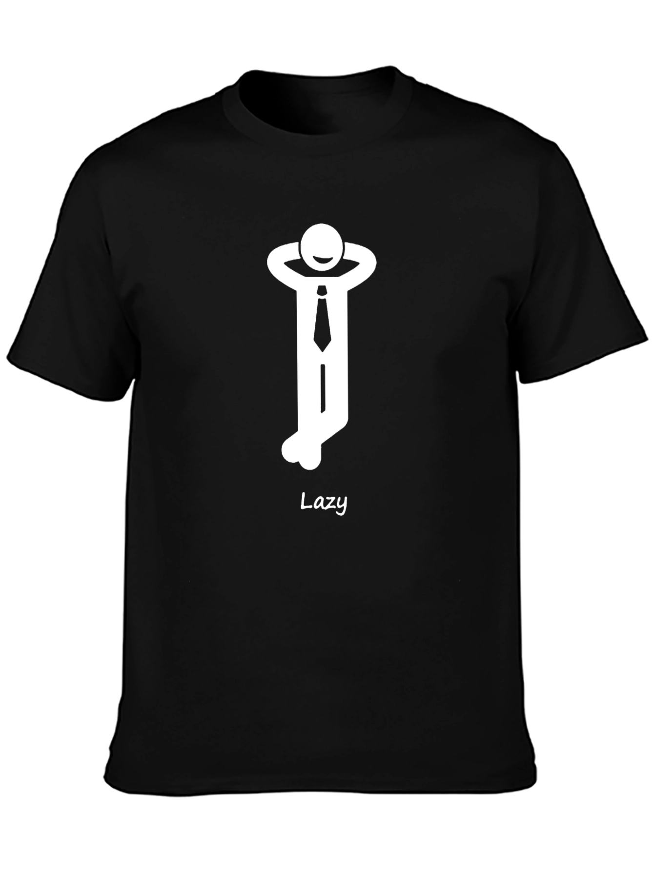 Lazy Mode On Black T-Shirt