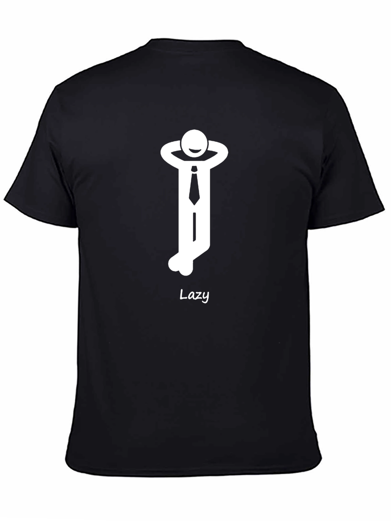 Lazy Mode On Black T-Shirt