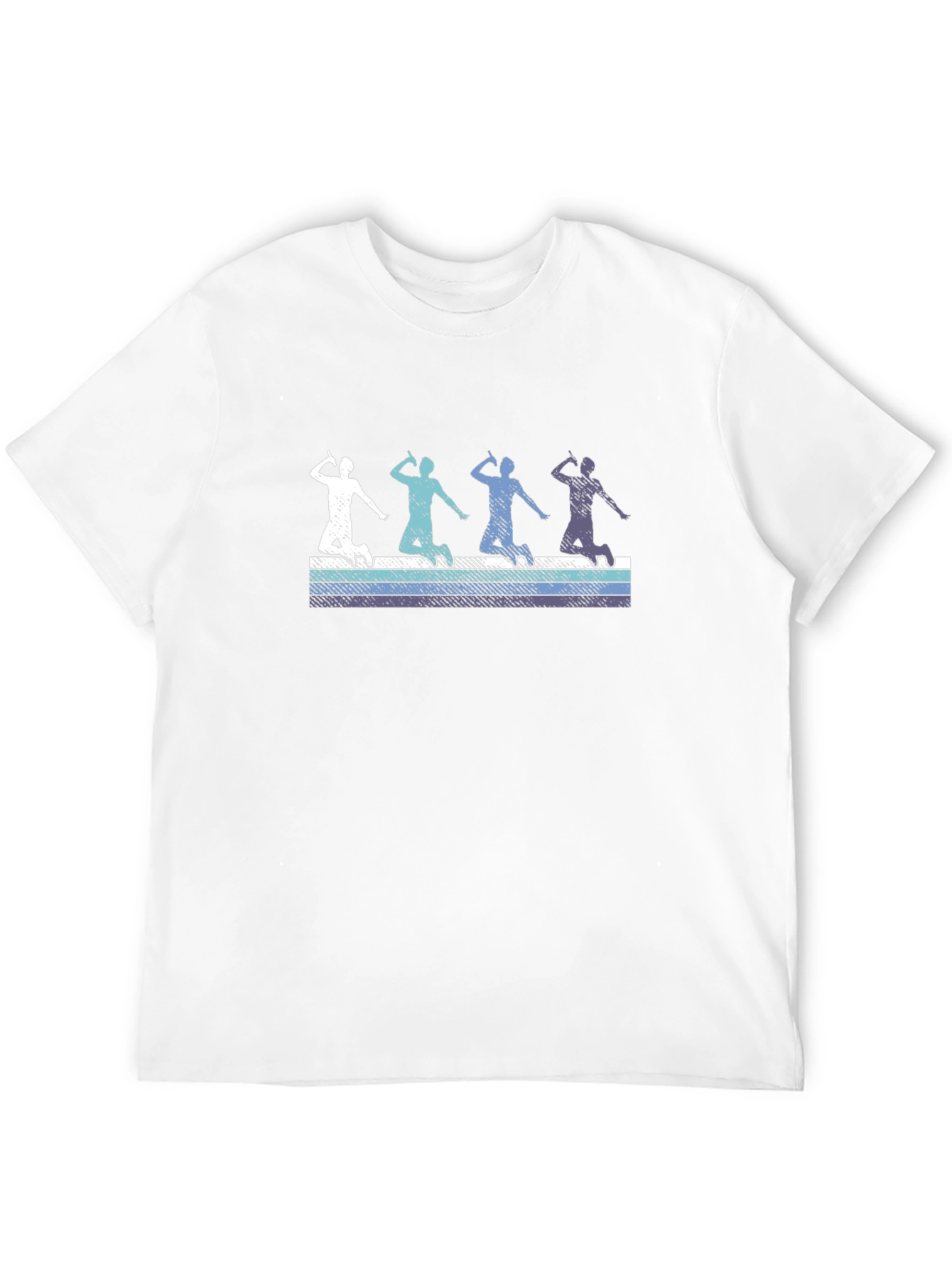 Badminton Player Graphic Tee - Retro Style