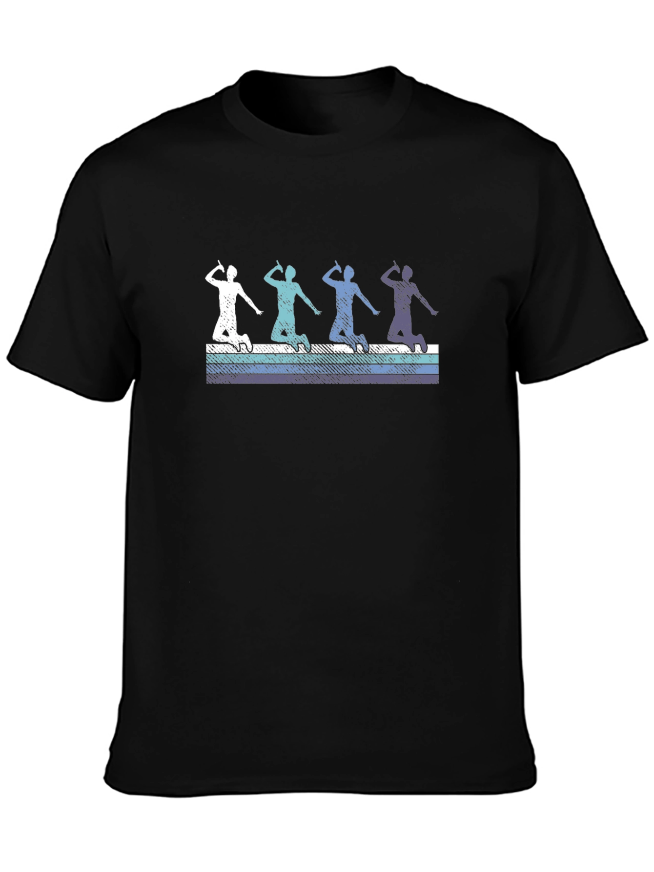 Badminton Player Graphic Tee - Retro Style