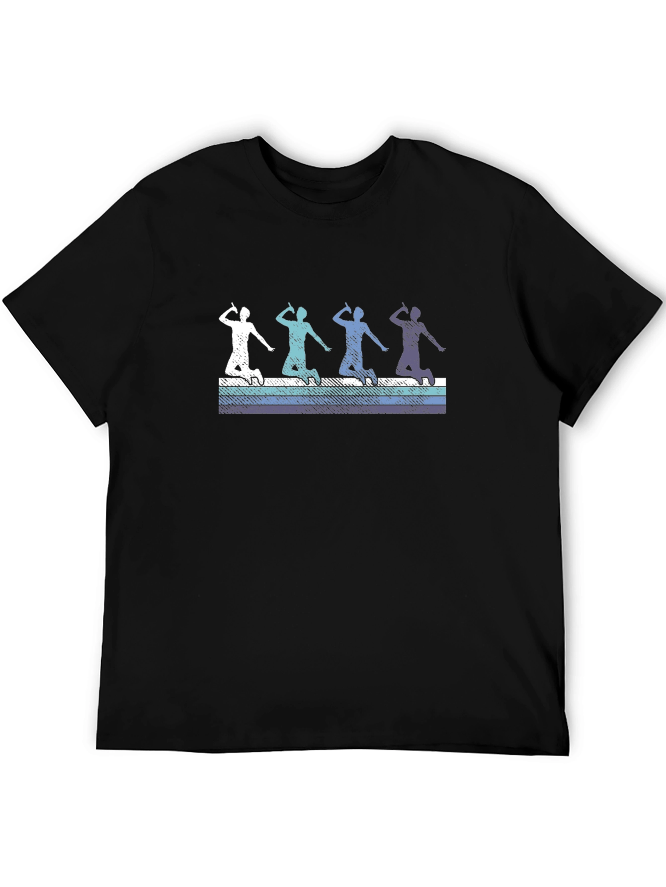 Badminton Player Graphic Tee - Retro Style