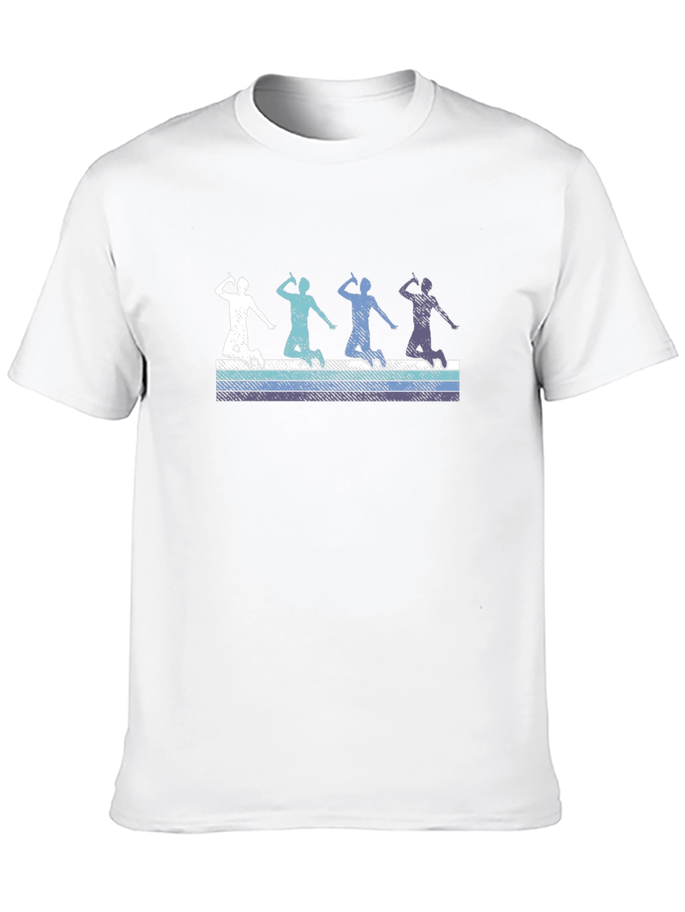 Badminton Player Graphic Tee - Retro Style