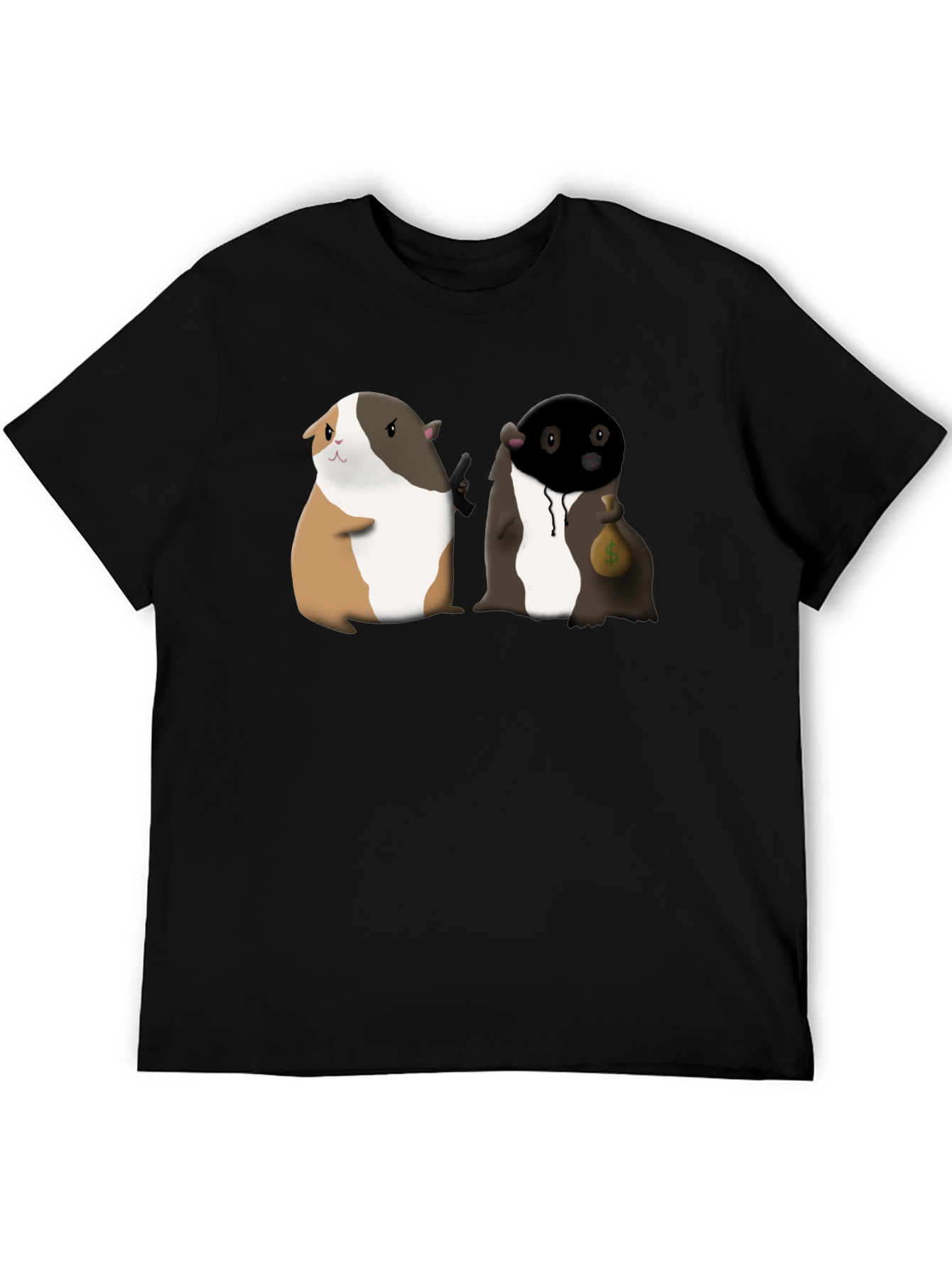Guinea Pig Gangster Graphic Tee - Funny T-Shirt