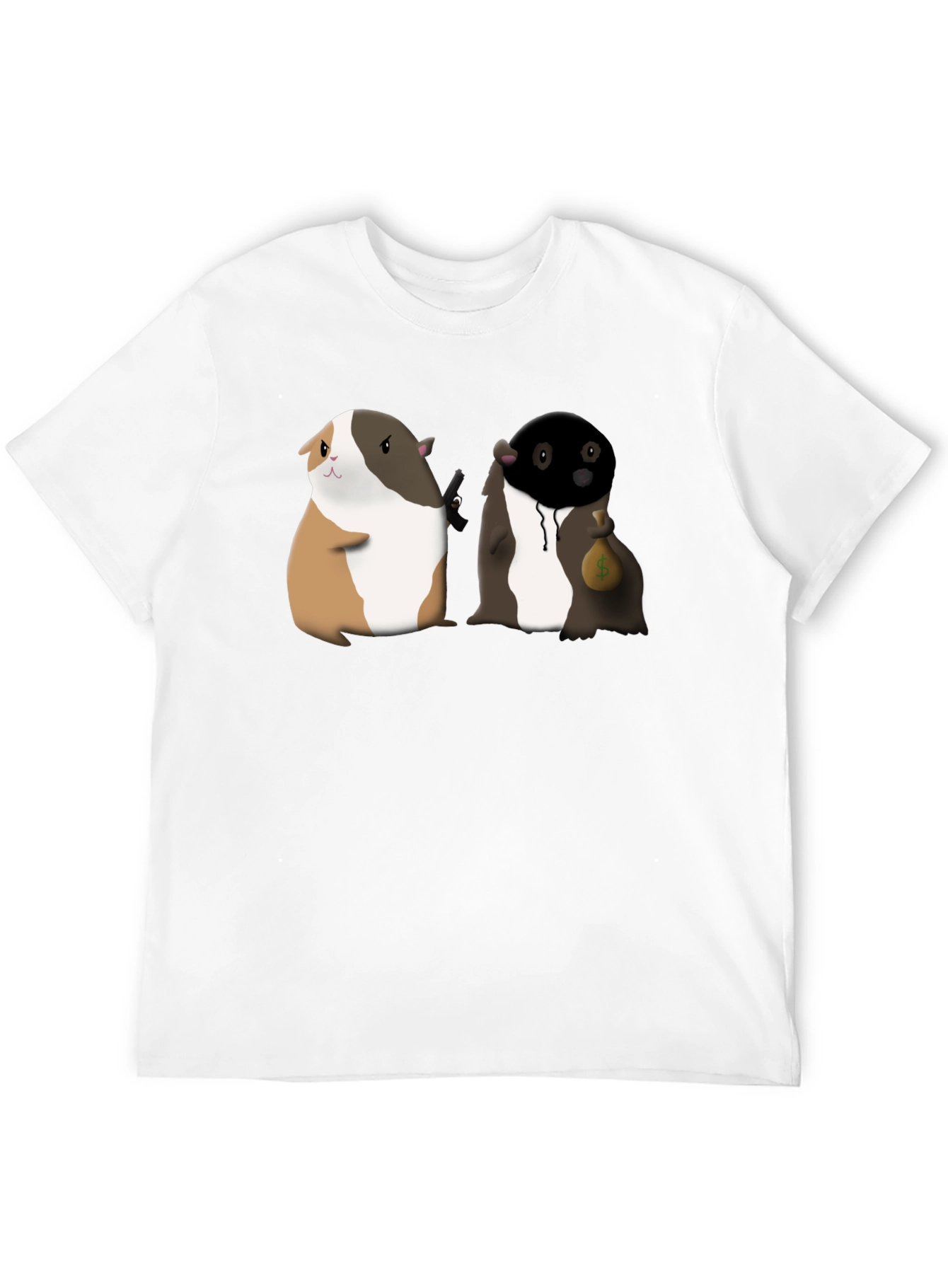 Guinea Pig Gangster Graphic Tee - Funny T-Shirt