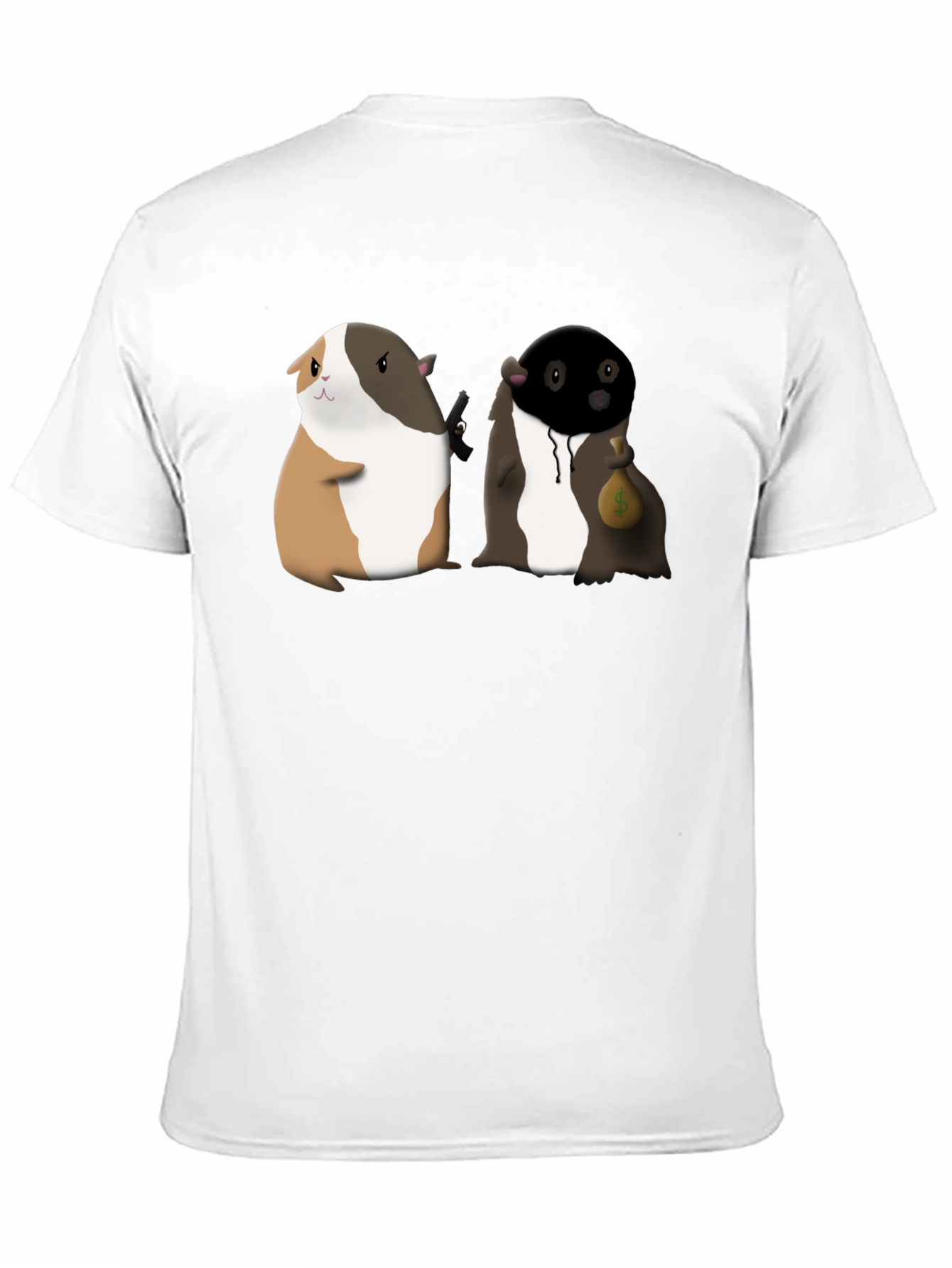 Guinea Pig Gangster Graphic Tee - Funny T-Shirt
