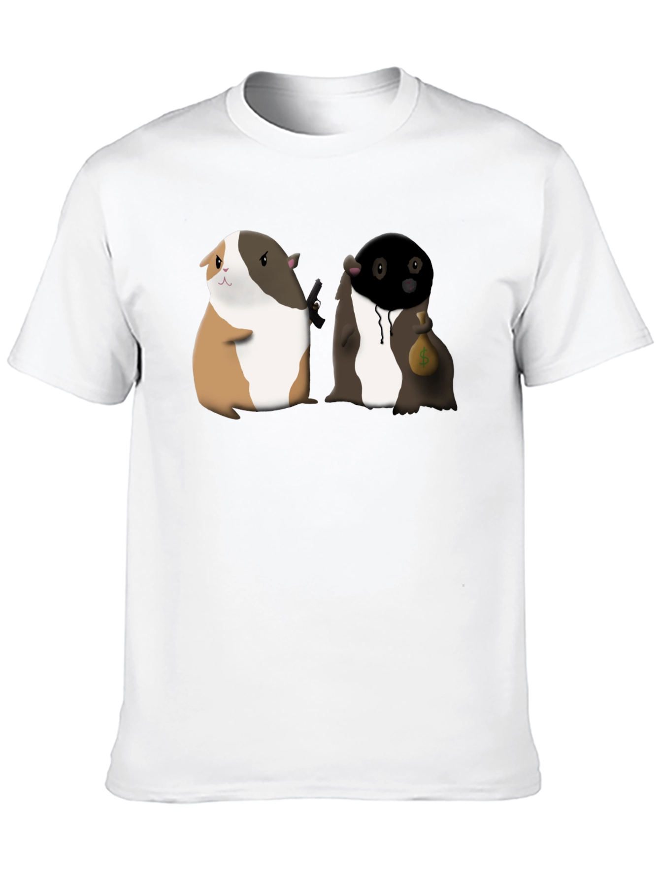 Guinea Pig Gangster Graphic Tee - Funny T-Shirt