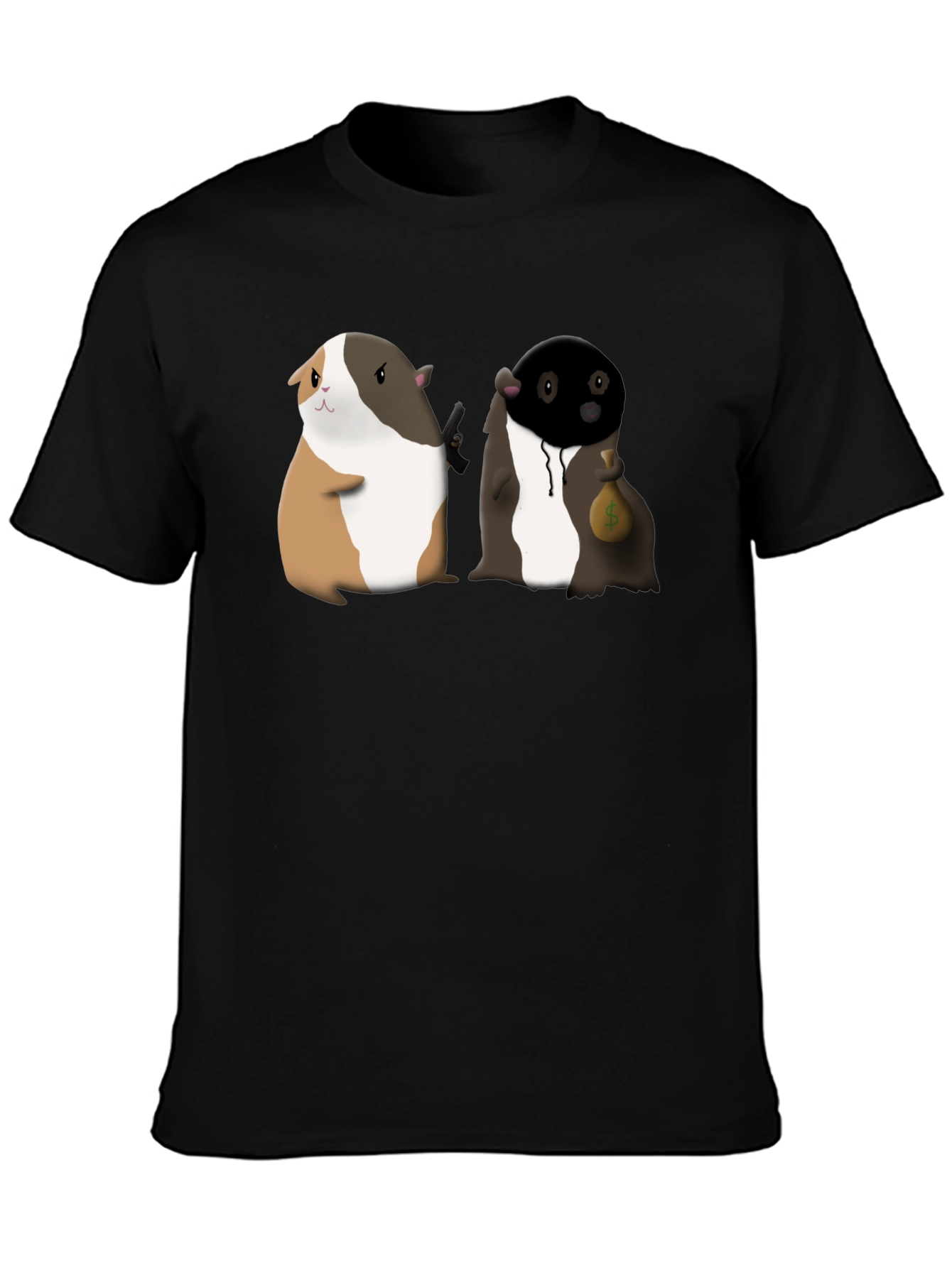 Guinea Pig Gangster Graphic Tee - Funny T-Shirt