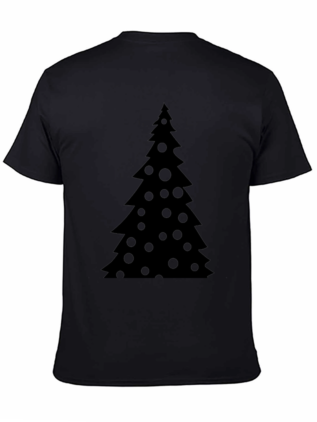 Christmas Tree Black T-Shirt