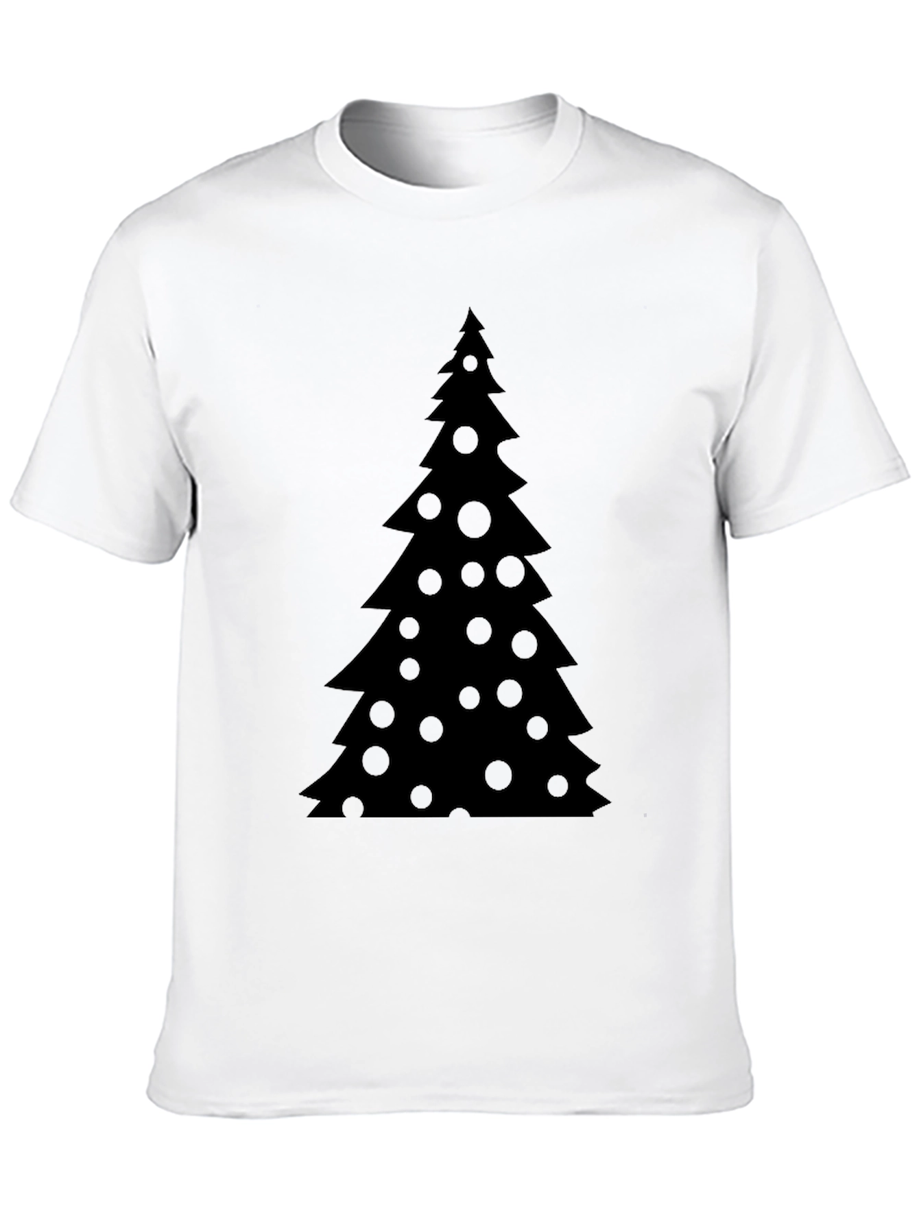Christmas Tree Black T-Shirt