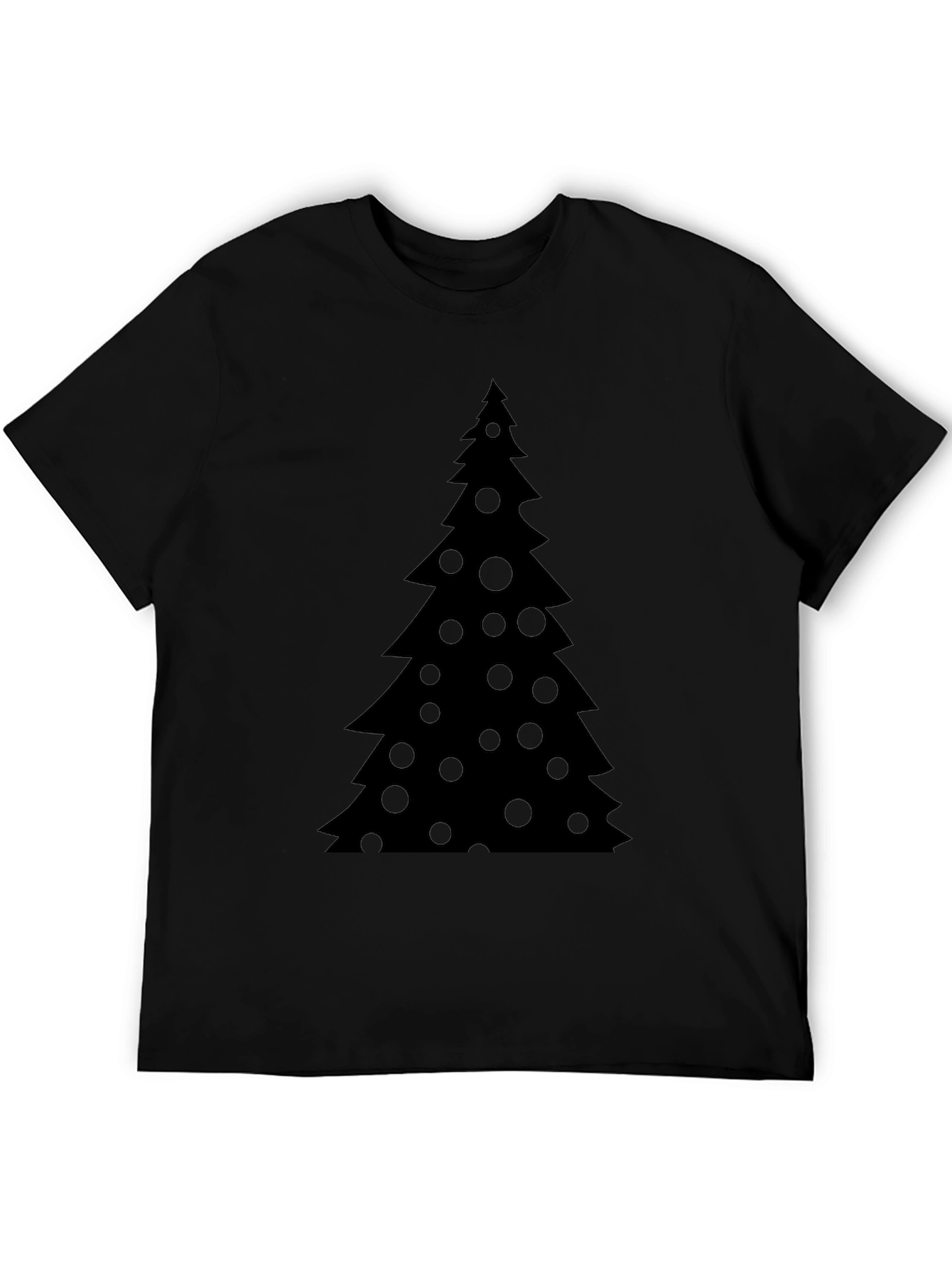 Christmas Tree Black T-Shirt