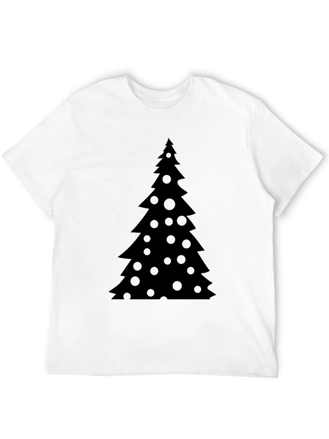 Christmas Tree Black T-Shirt