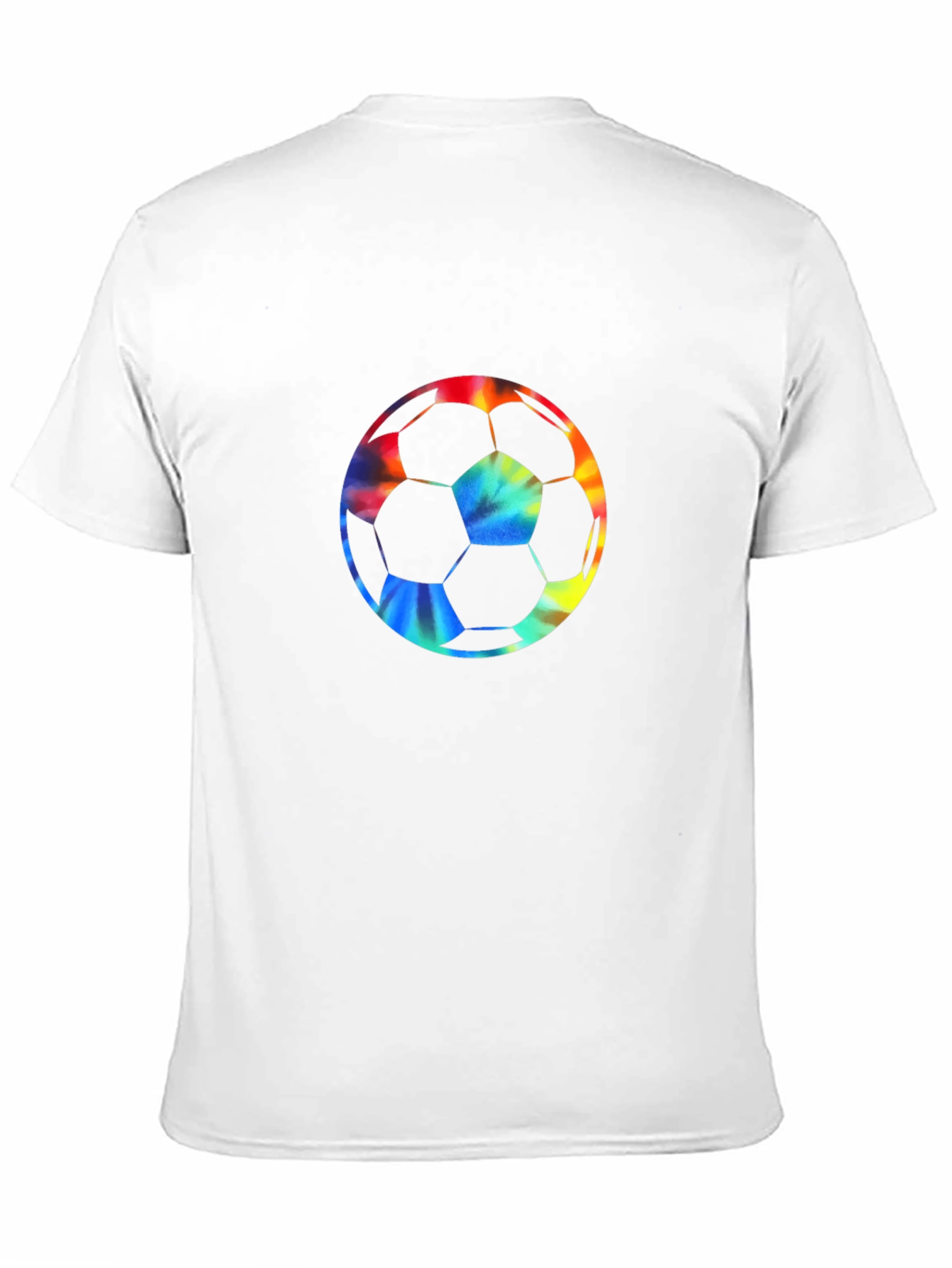 Tie-Dye Soccer Ball Graphic Tee - Black