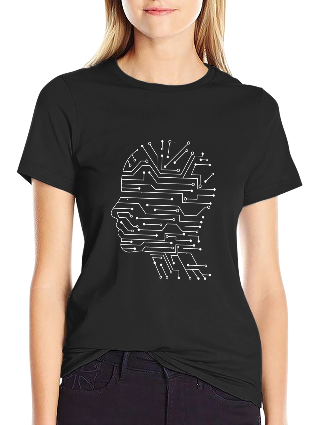 Tech Mind T-Shirt - Circuit Board Brain Tee