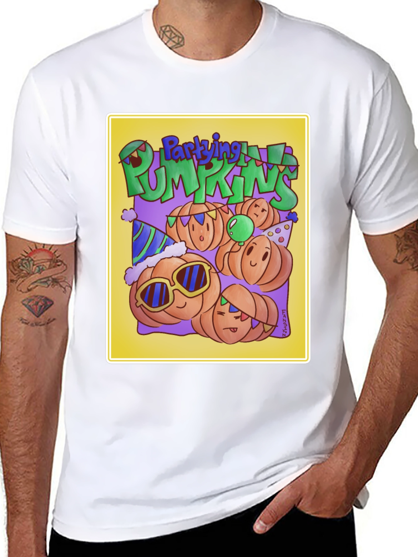 Party Pumpkins Graphic T-Shirt