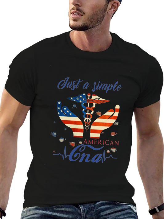 American CNA T-Shirt - Patriotic Healthcare Apparel
