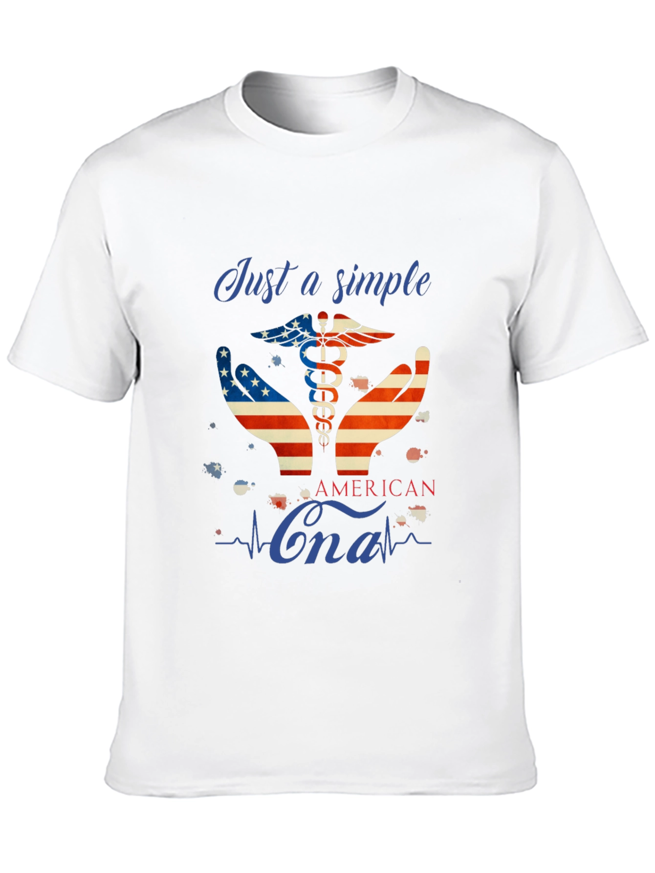 American CNA T-Shirt - Patriotic Healthcare Apparel